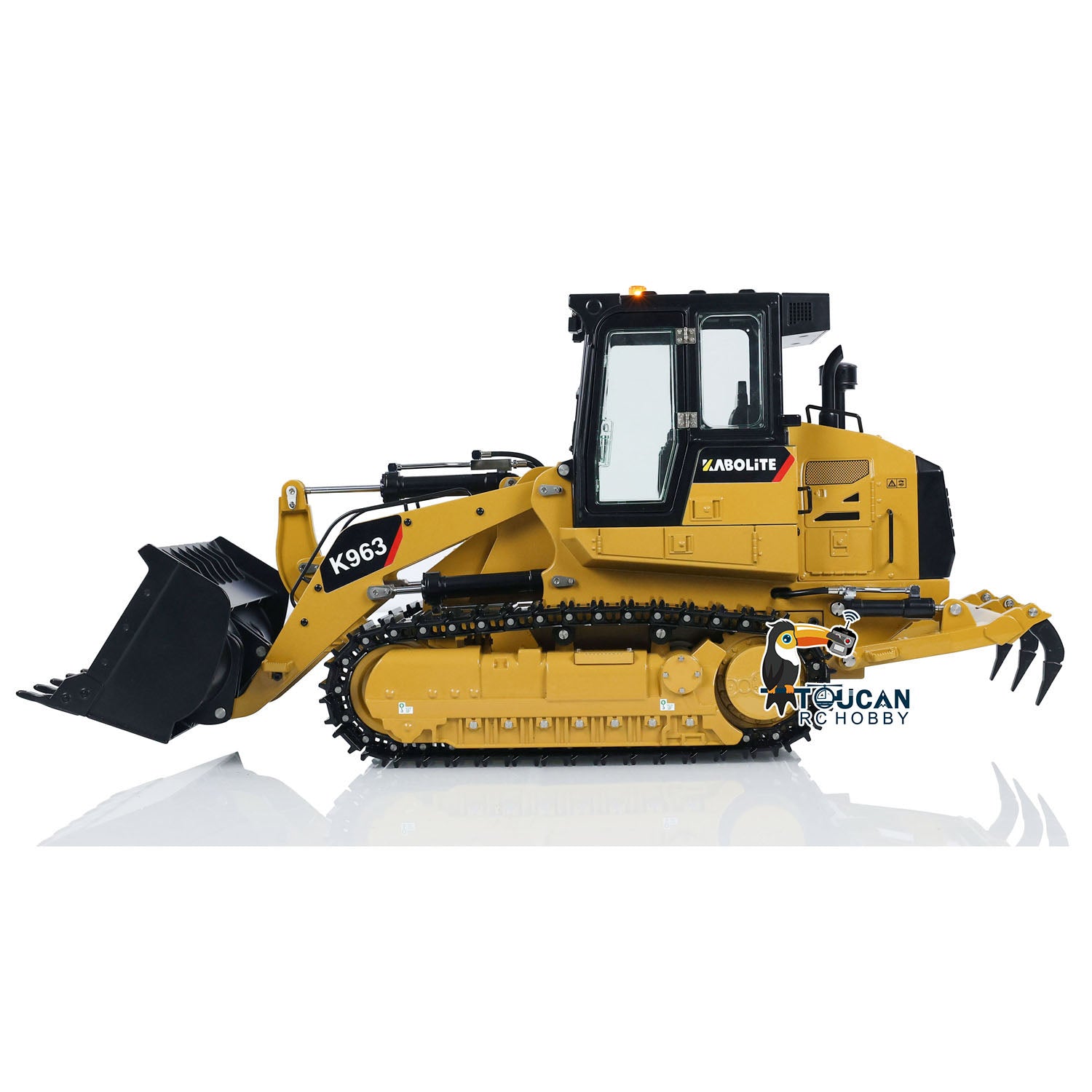 Kabolite 1/16 Scale Hydraulic RC Loader K963 - 2.4GHz Remote Control Construction Vehicle with Battery & LED Lights | Fast Free Shipping | Perfect for Construction Simulation, Kids Play & RC Hobbyists