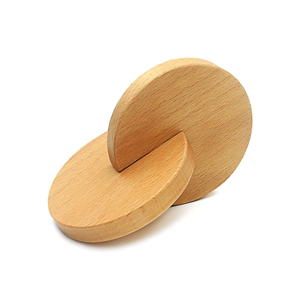 Montessori Wooden Interlocking Discs Educational Toys for Toddlers - Early Learning STEM Toys for Babies 1-3 Years Old - Perfect for Sensory Play, Fine Motor Skills Development & Montessori Classroom