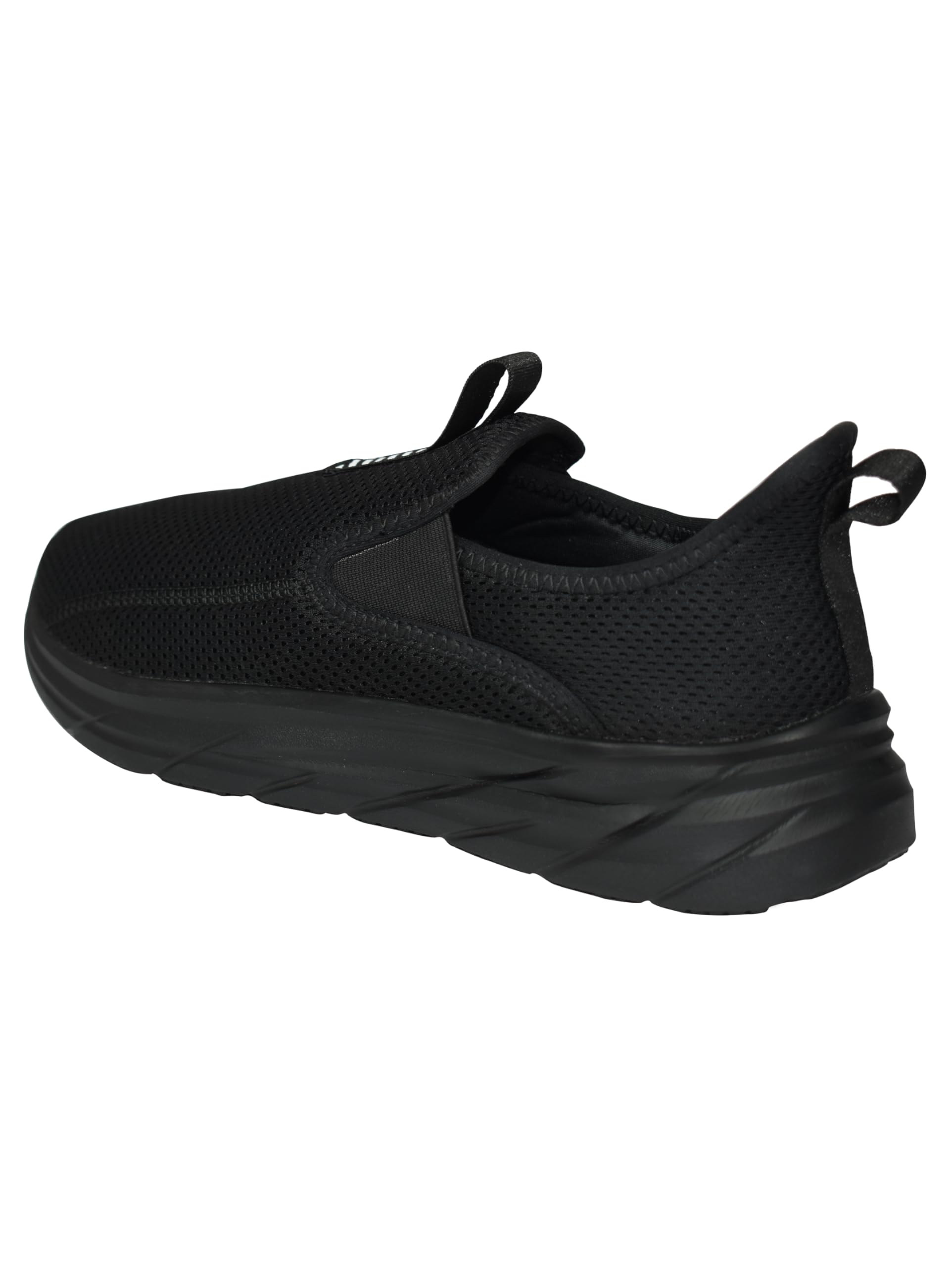 Impakto Men's Black Walking Shoes - Comfortable & Lightweight for Walking, Running & Daily Use