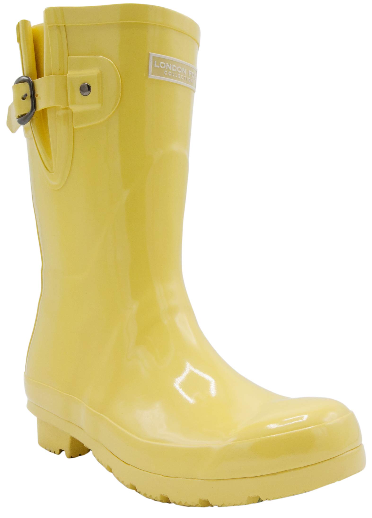 LONDON FOG Women's Waterproof Rain Boots with Cushioned Insole for Outdoor Walking