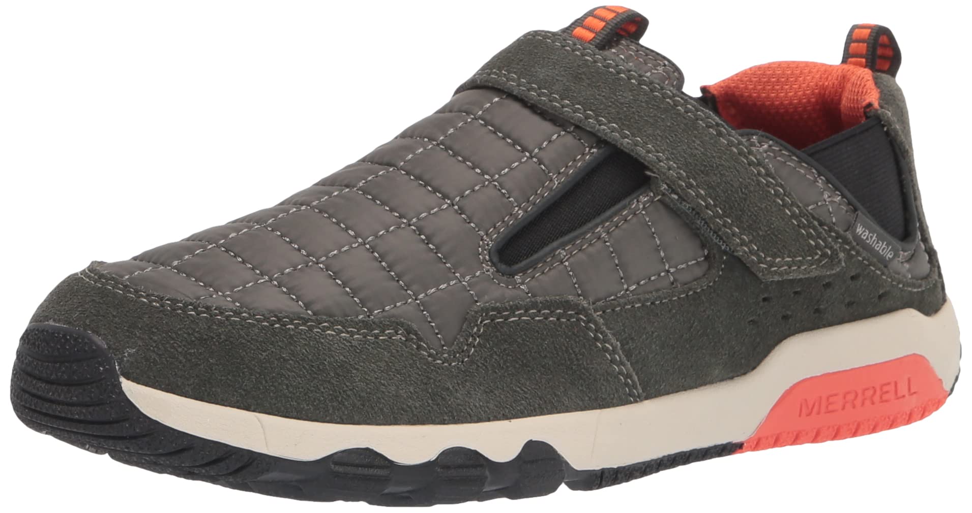 Merrell Kids' Free Roam Hut Moc Slip-On Shoes - Comfortable & Lightweight Toddler Moccasins for Indoor/Outdoor Play, School & Everyday Wear
