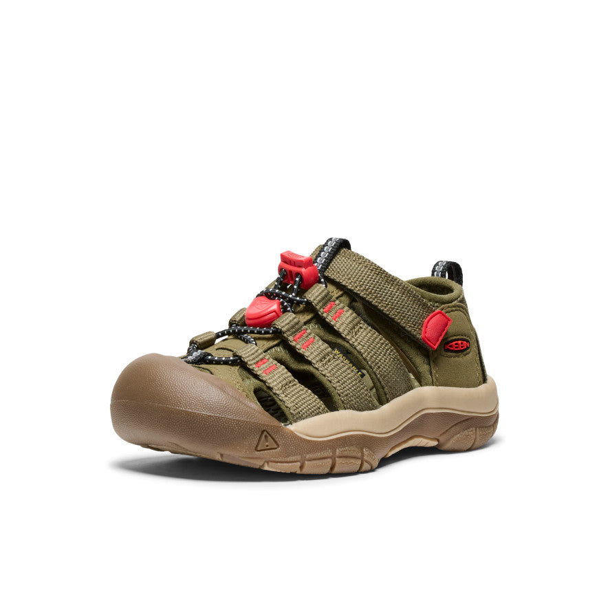 Little Kids' Newport H2 Sandals | Martini Olive/Aura Orange | Comfortable Water Shoes for Beach, Pool & Outdoor Play