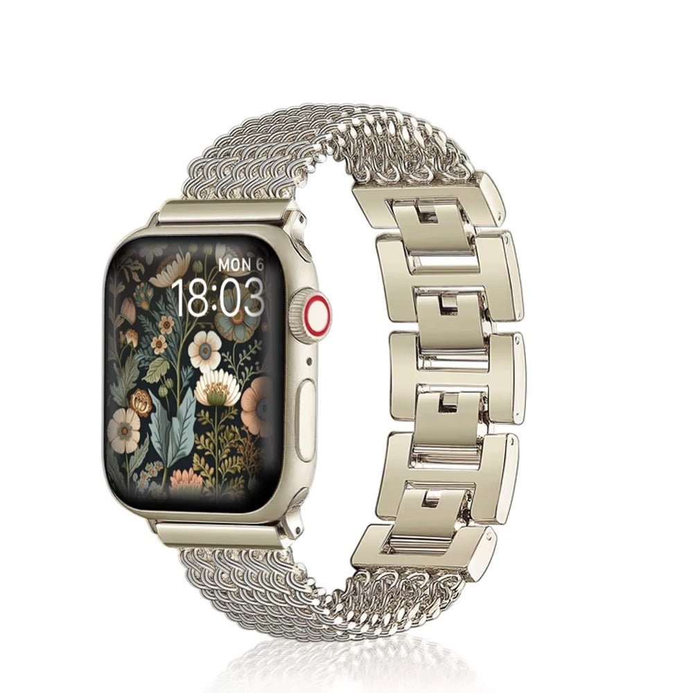 ElysiumHalo Apple Watch Band for Women - Stylish Replacement Strap Compatible with Apple Watch Series 9/8/7/6/5/4/SE - Perfect for Workouts, Office Wear & Everyday Fashion Accessory