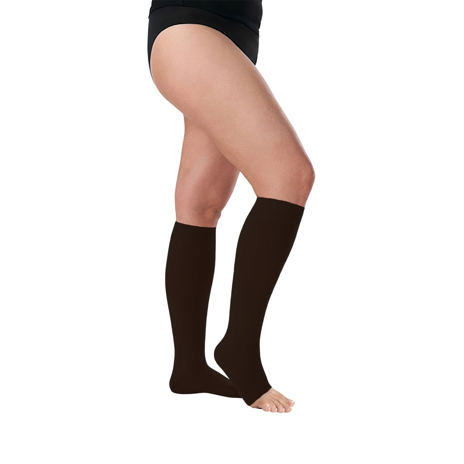 Juzo Dynamic 40-50 mmHg Medical Compression Stockings Knee High Open Toe - Varicose Veins & Edema Relief Socks for Men & Women - Ideal for Orthostatic Hypotension, Post-Surgery Recovery & Daily Support