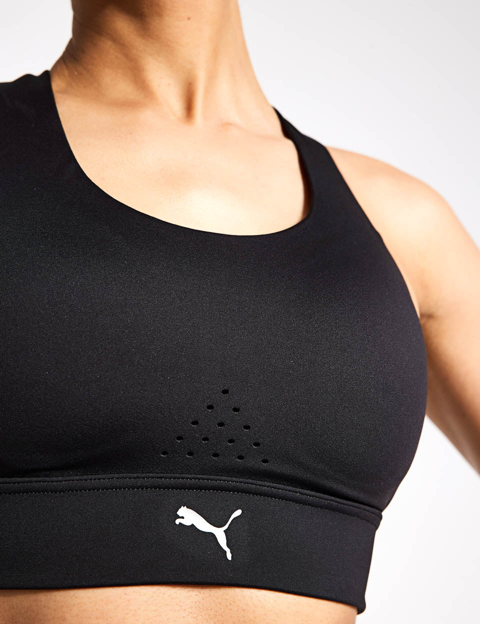PWRbreathe Run Bra - Black | High-Performance Sports Bra for Running & Workouts | Perfect for Gym, Yoga & Active Lifestyles