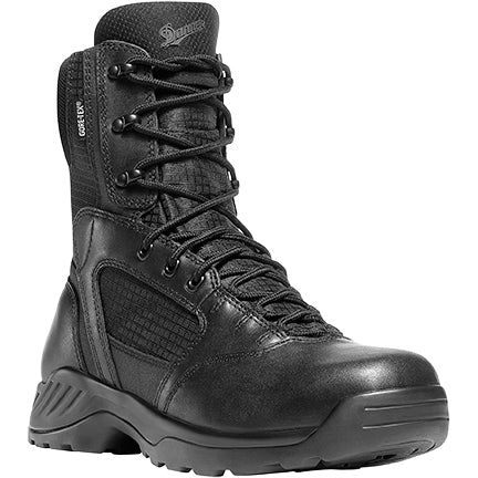 Danner Men's Kinetic Side Zip 8-Inch Black Work Boots - Waterproof Hiking & Construction Safety Shoes for Outdoor Adventures