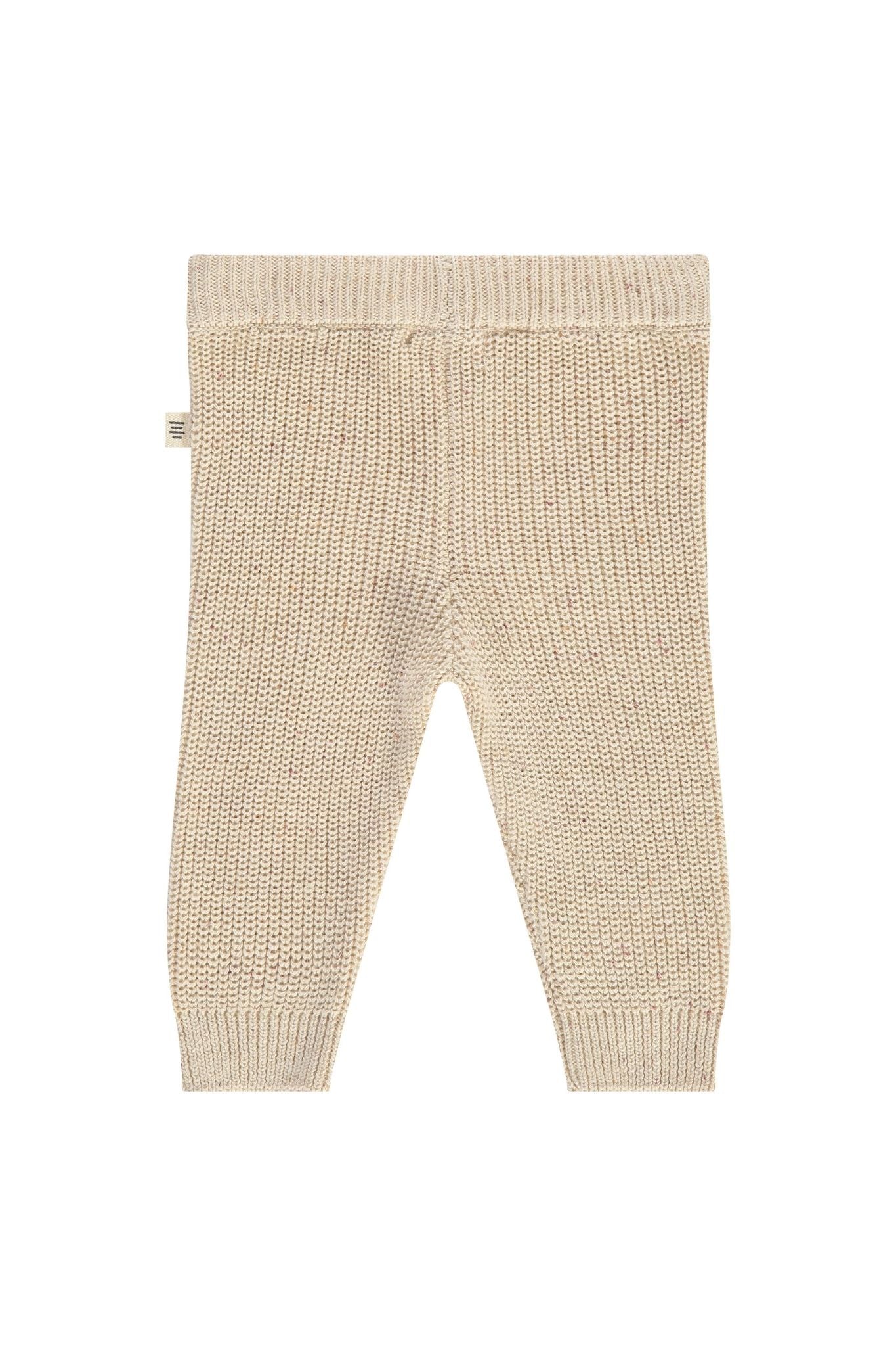 Soft Ecru Melange Pants for Baby Girls | Comfortable Cotton Blend Toddler Pants | Perfect for Playtime, Daycare & Family Outings