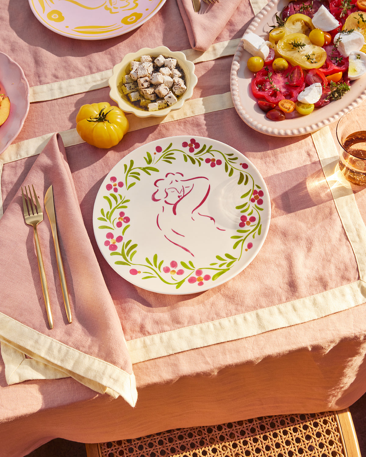 Premium 100% French Flax Linen Napkins - Terracotta & Limoncello Set of 4 - Eco-Friendly Table Linens for Dinner Parties, Weddings & Home Decor
