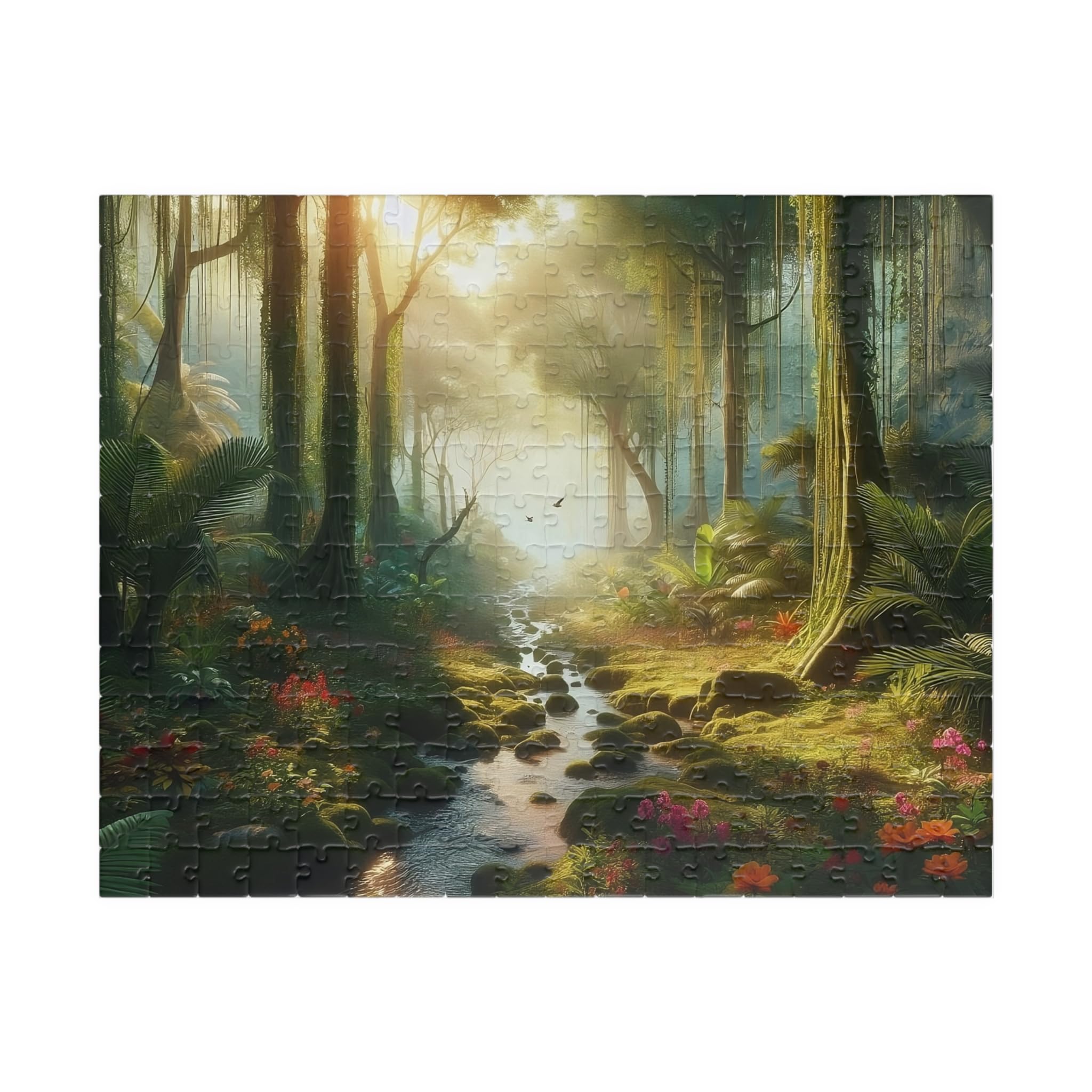 Fairy Landscape Jungle Forest Puzzle – Enchanted Fantasy Jigsaw Puzzle (110, 252, 520 Pieces) for Adults & Kids – Perfect for Family Game Night & Stress Relief