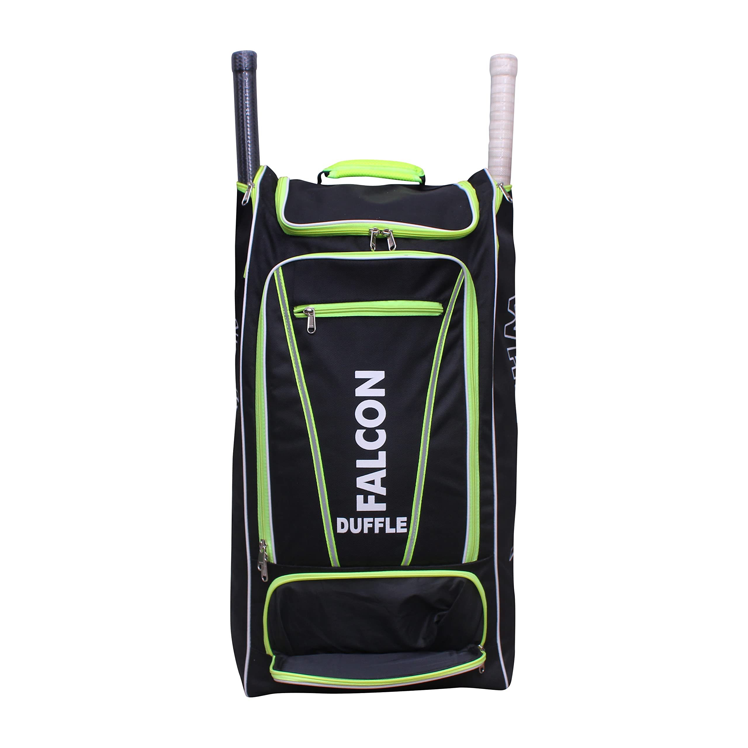 Falcon 1.0 Duffle Backpack Cricket Kit Bag - Large Sports Equipment Storage for Cricket Gear - Perfect for Training, Matches & Travel (Black)