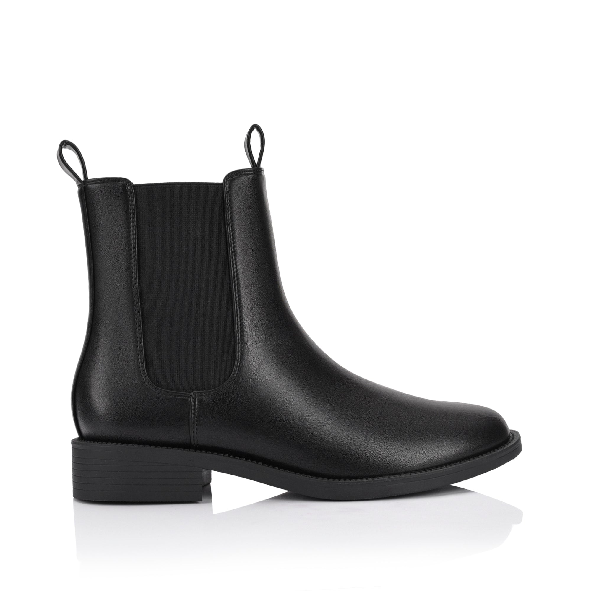 Grayson Chelsea Ankle Boots for Women - Waterproof Leather Black Boots for Fall & Winter | Casual, Work & Outdoor Wear
