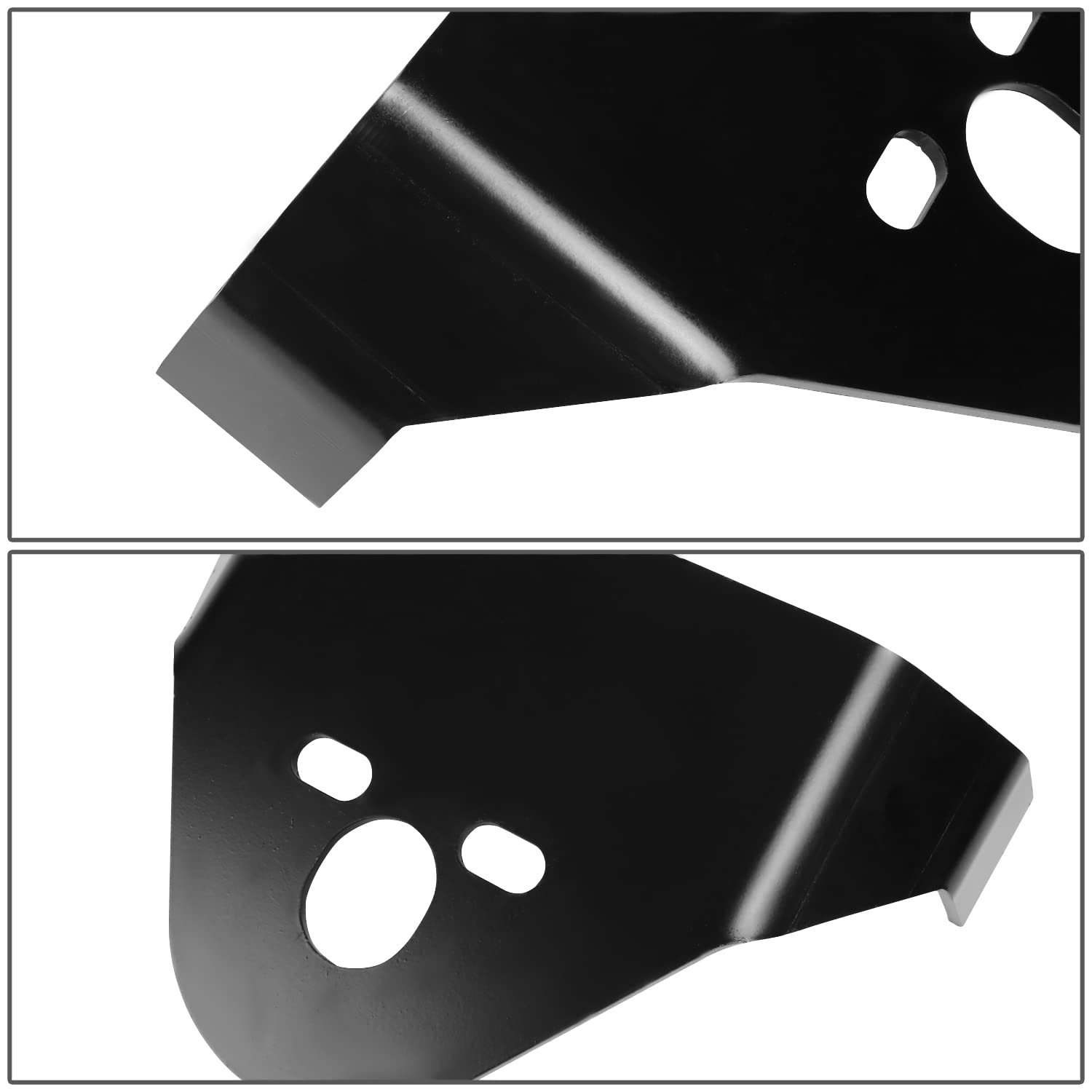 DNA Motoring LEPOW-108 Pair of Upper/Lower Rear Air Bag Weld-On Brackets - Black Powder Coated Air Suspension Mounting Kit for Trucks & SUVs - Perfect for Custom Ride Height Adjustments & Smooth Air Suspension Installations