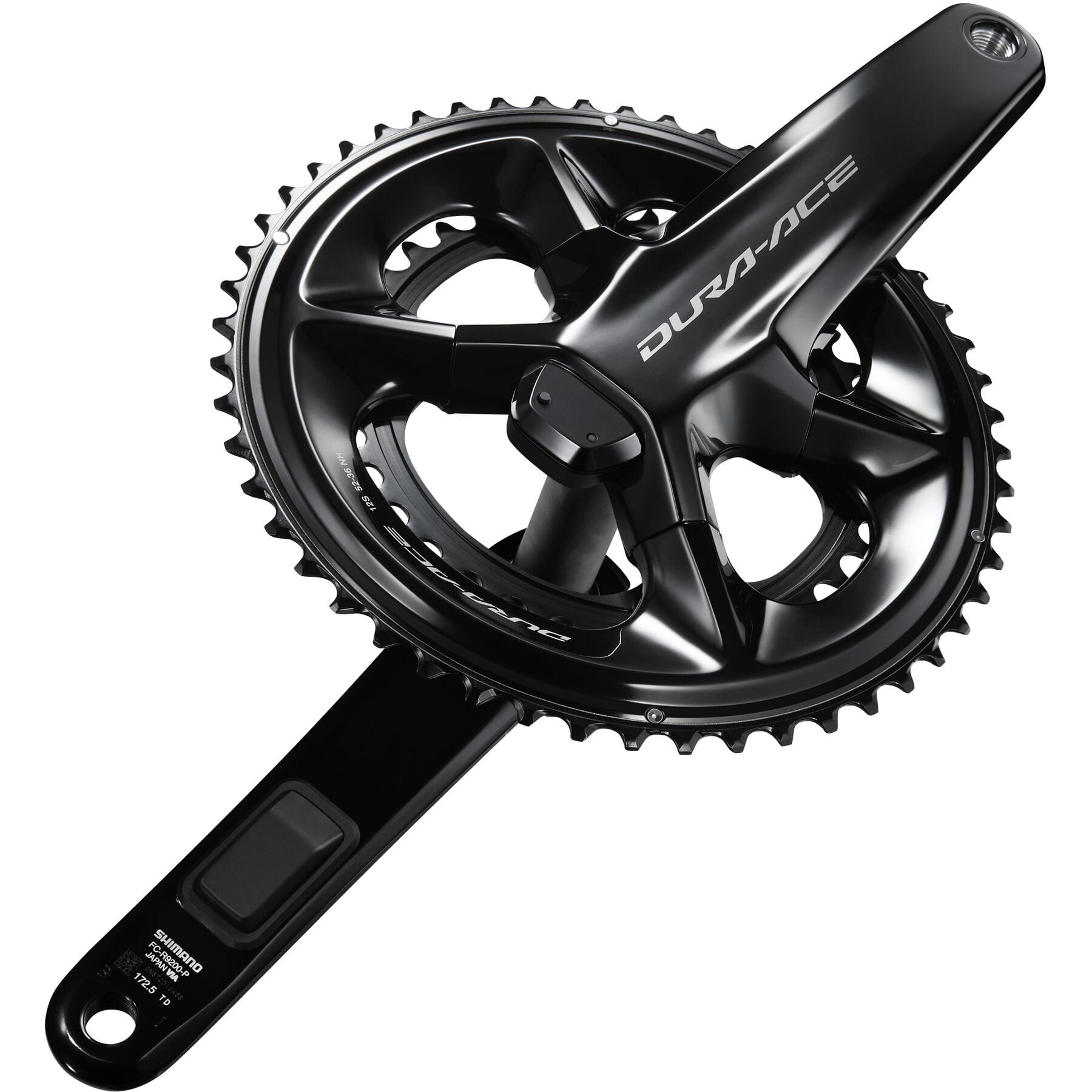 Shimano Dura-Ace FC-R9200 12-Speed Double Power Meter Chainset - 52/36T 172.5mm for Road Biking & Competitive Cycling