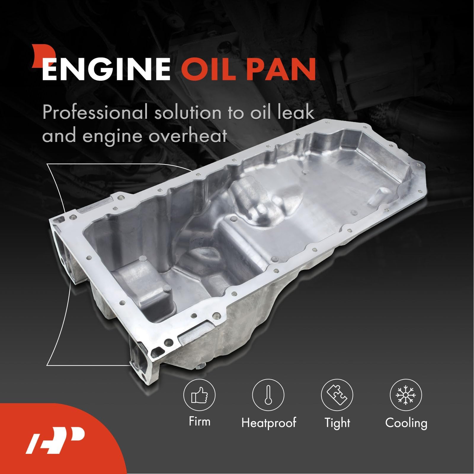 Premium Engine Oil Pan Sump with Drain Plug for 2005-2010 Jeep Grand Cherokee & 2006-2010 Commander 5.7L V8 - Heavy Duty Replacement Part for Off-Roading, Towing & Daily Driving