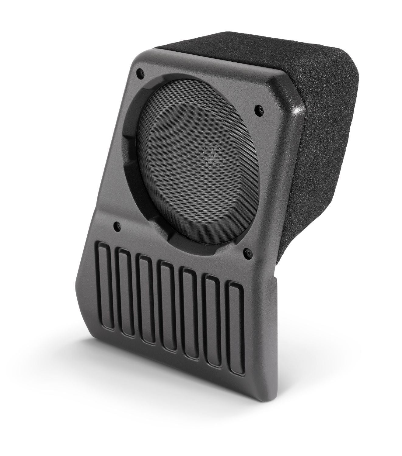 JL Audio SB J JL4DPAS/10TW1 4 Stealthbox Subwoofer Enclosure for 2018+ Jeep Wrangler Unlimited (Passenger Side) - Premium Bass Upgrade for Off-Road & Car Audio Enthusiasts
