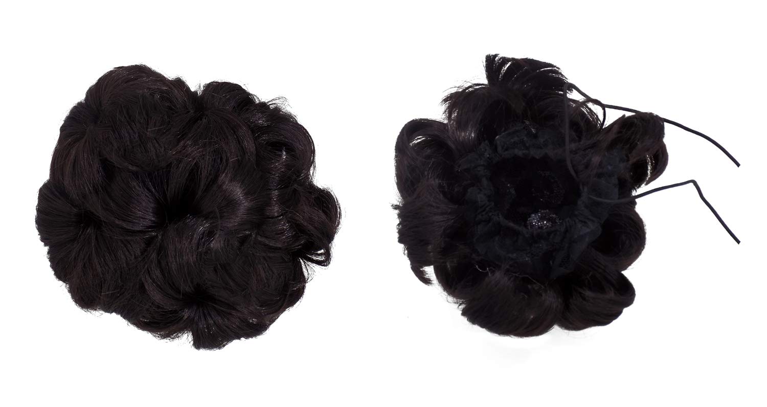 Premium AASA Juda Bun Hair Extension for Girls & Women - 15g Dark Brown | Perfect for Weddings, Parties & Everyday Hairstyles