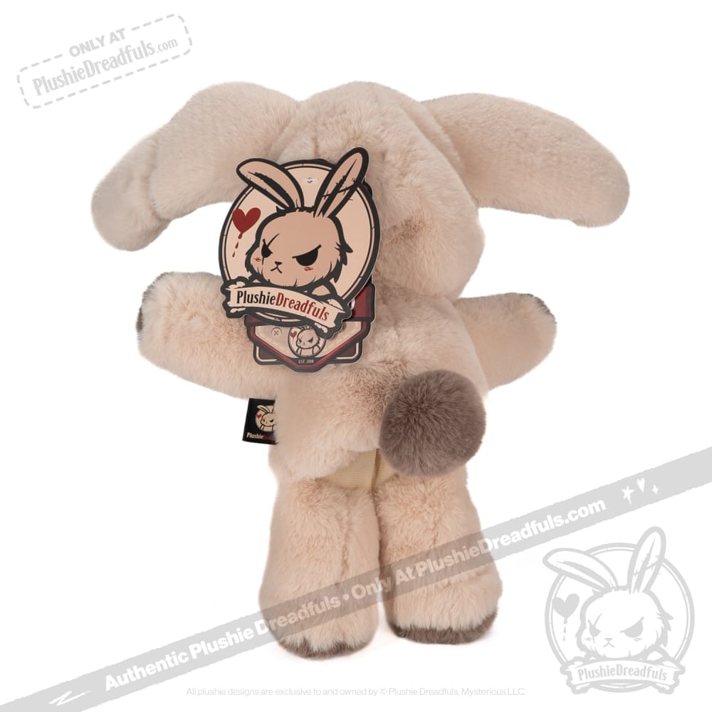 Plushie Dreadfuls Puck Dread Rabbit Plush Puppet - Soft Stuffed Animal Toy for Kids & Collectors | Perfect for Storytelling, Cuddling & Gothic Decor