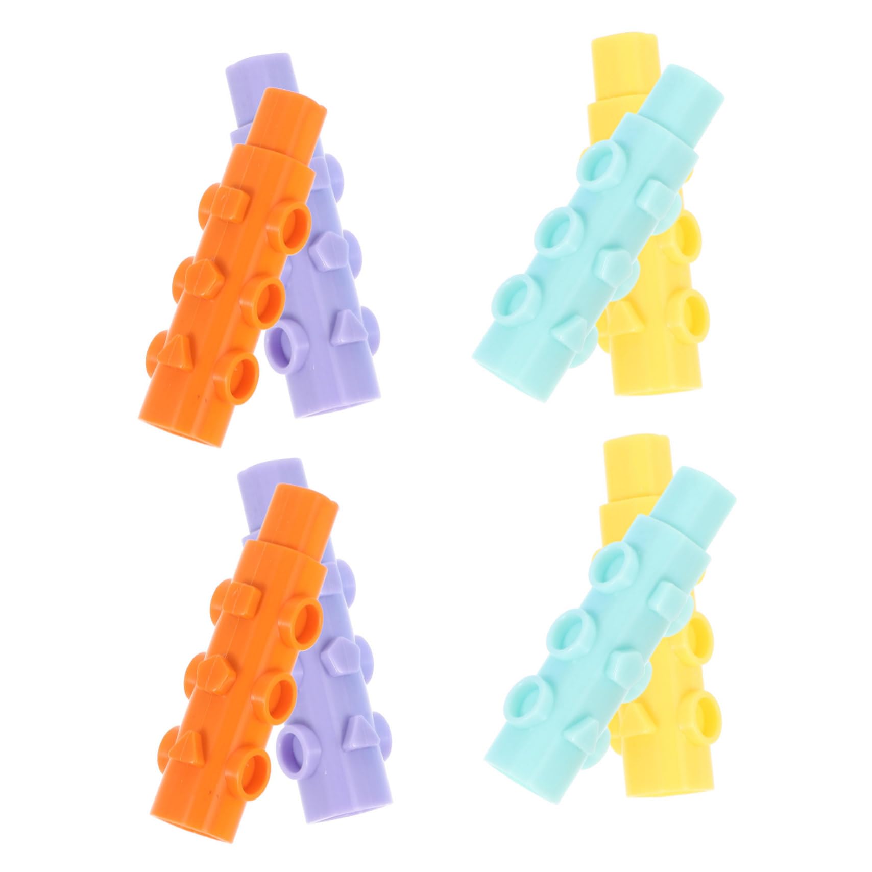 Extendable Pencil Caps 8-Pack - Anti-Scratch & Drop-Resistant for Kids - Perfect for School & Art
