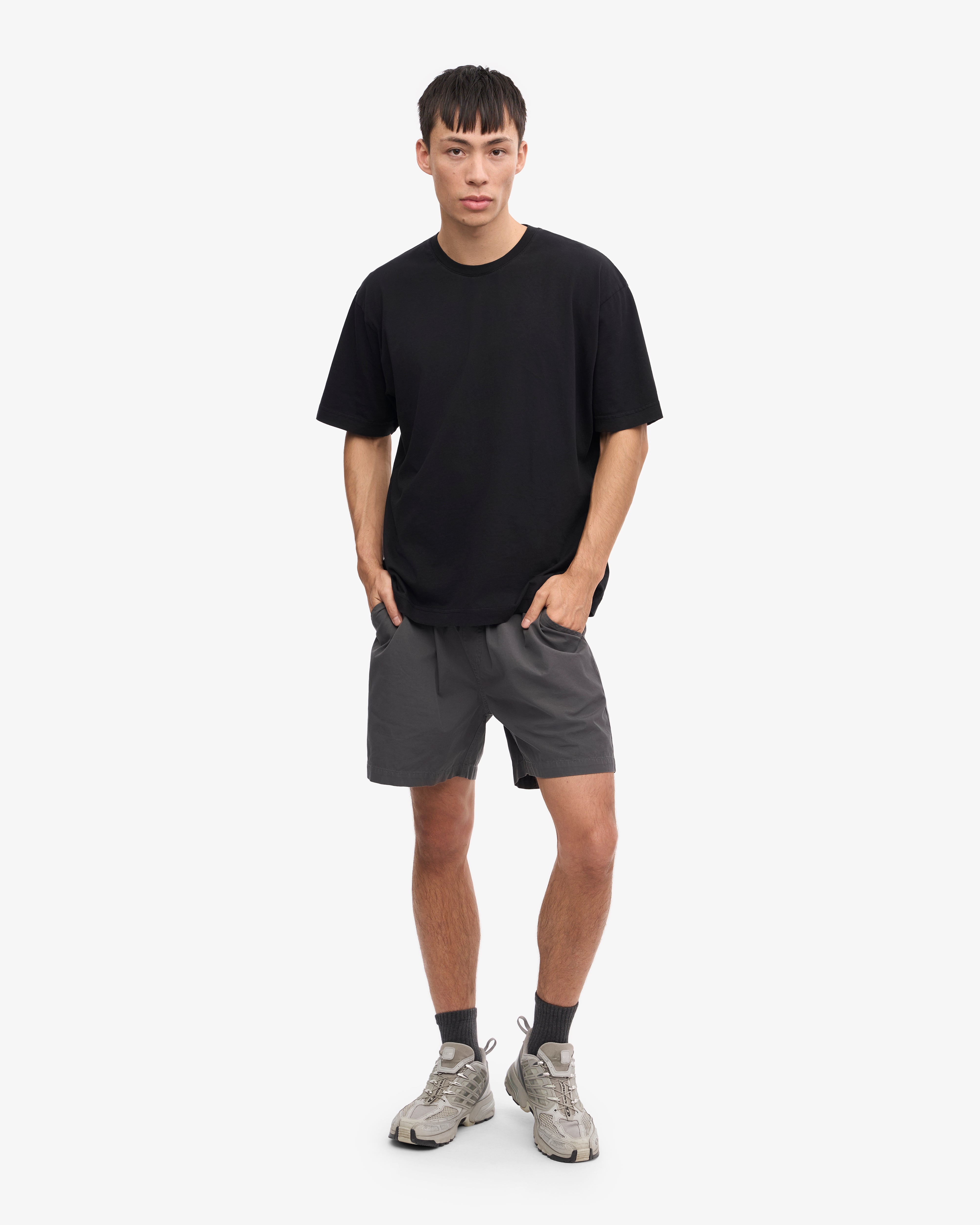 Organic Oversized T-Shirt for Women & Men - Soft, Comfortable & Eco-Friendly - Deep Black - Perfect for Casual Wear, Loungewear & Street Style
