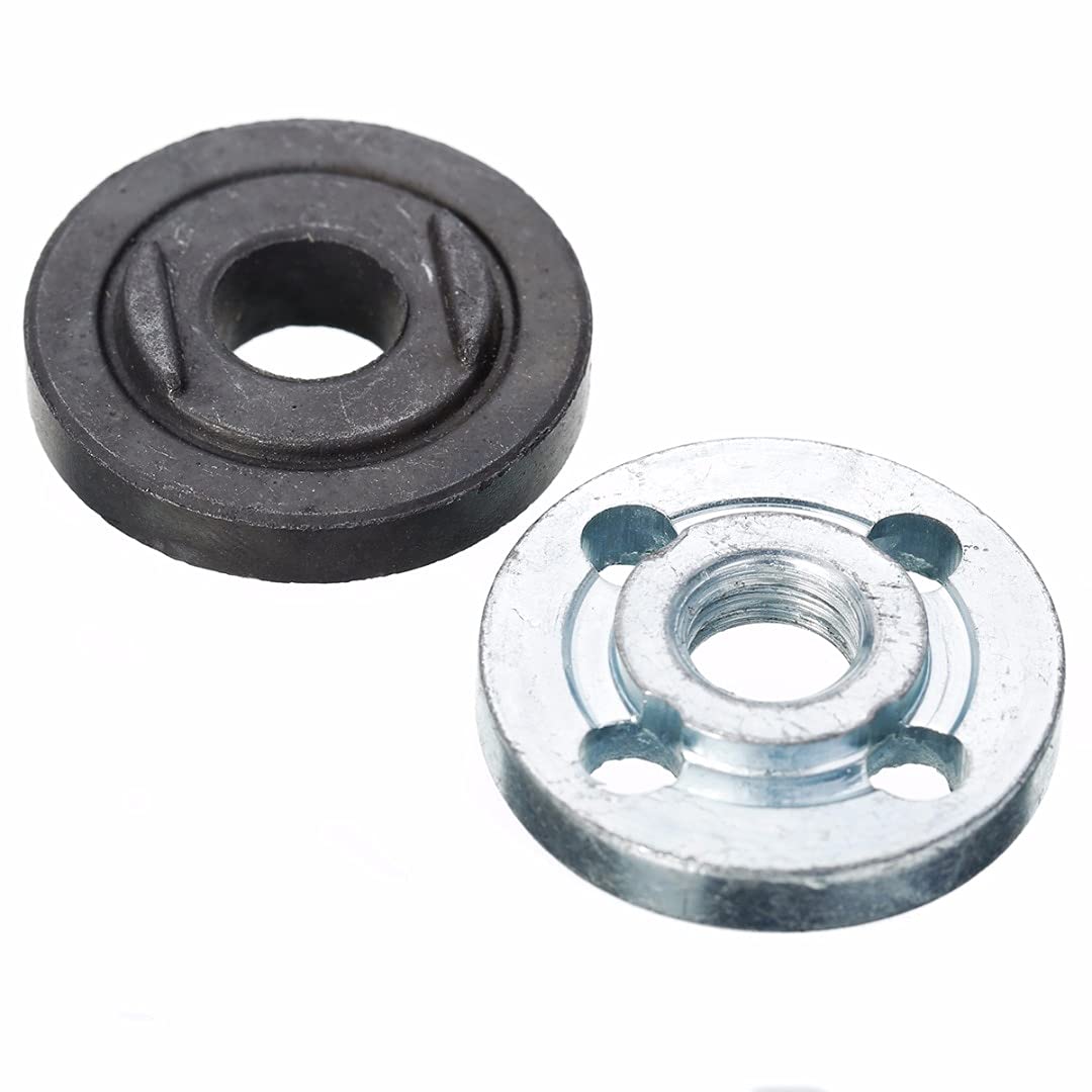 M10 Angle Grinder Flange Kit - Replacement Lock Nut & Inner Outer Set for M.C Power Tools - Perfect for DIY Projects & Metalworking
