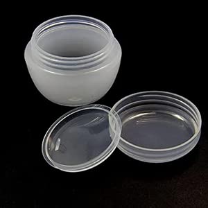 Premium 30g Unbreakable Acrylic Cosmetic Jars - 6 Pack Transparent Plastic Containers for Creams, Lip Balm, Body Butter & Essential Oils | Travel-Friendly Makeup Storage & DIY Beauty Organizer