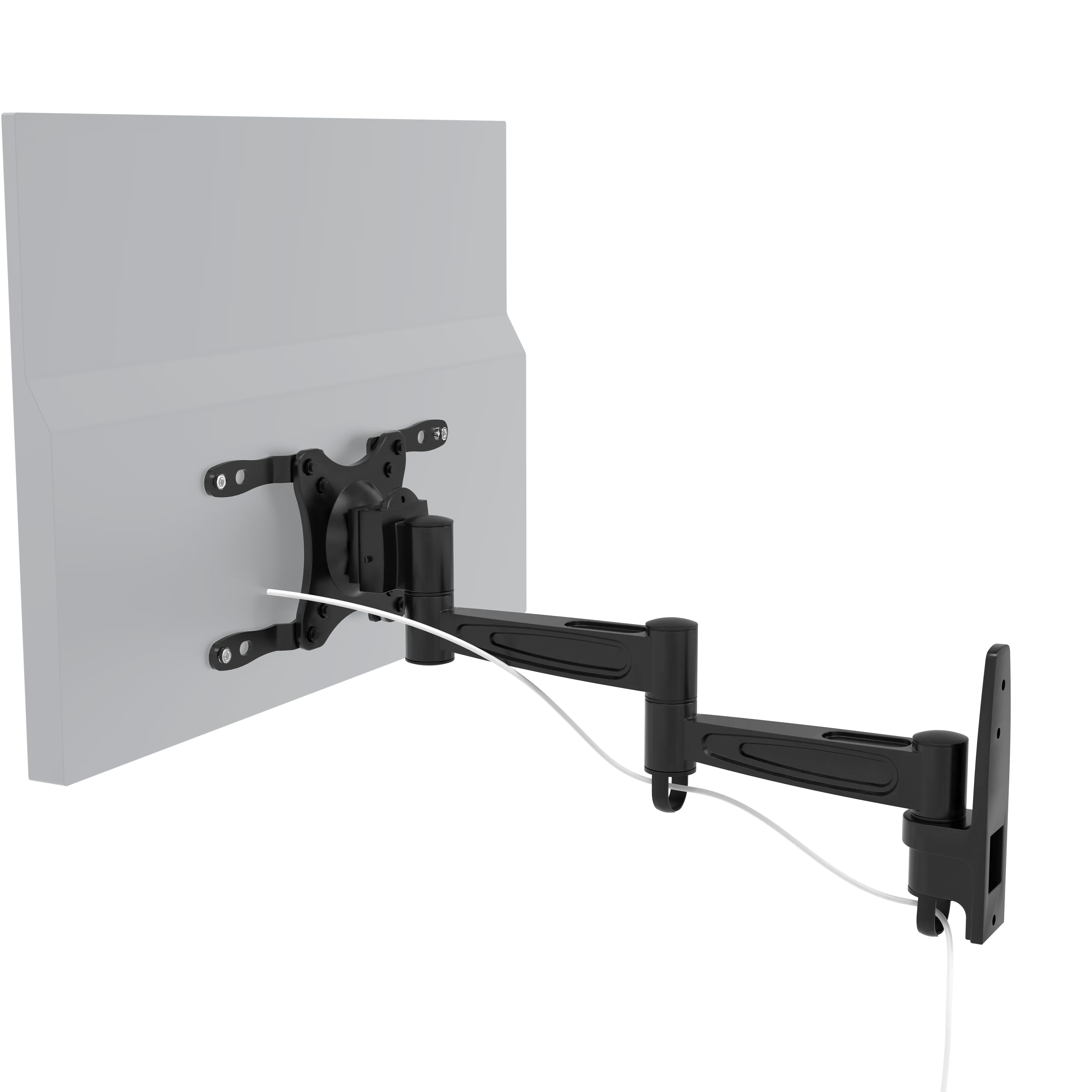 Universal VESA Articulating TV Wall Mount Bracket - Full Motion Adjustable Arm for 13-42 inch Flat Screen TVs & Computer Monitors - Perfect for Living Room, Bedroom, Office & Gaming Setup