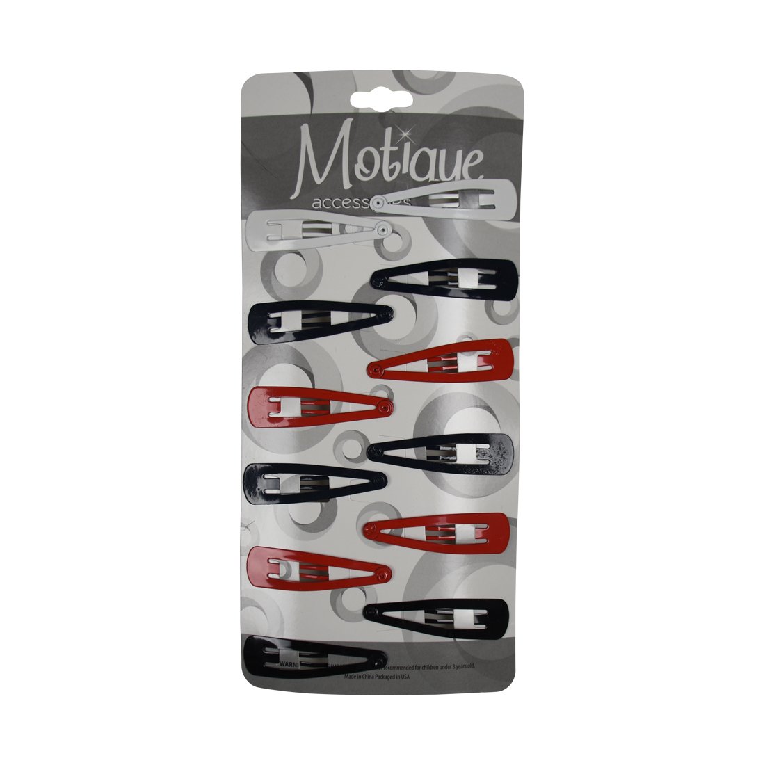 12 Pack Multi-Colored Snap Clips - Set of 3 for Hair Styling, Crafting, and Office Organization