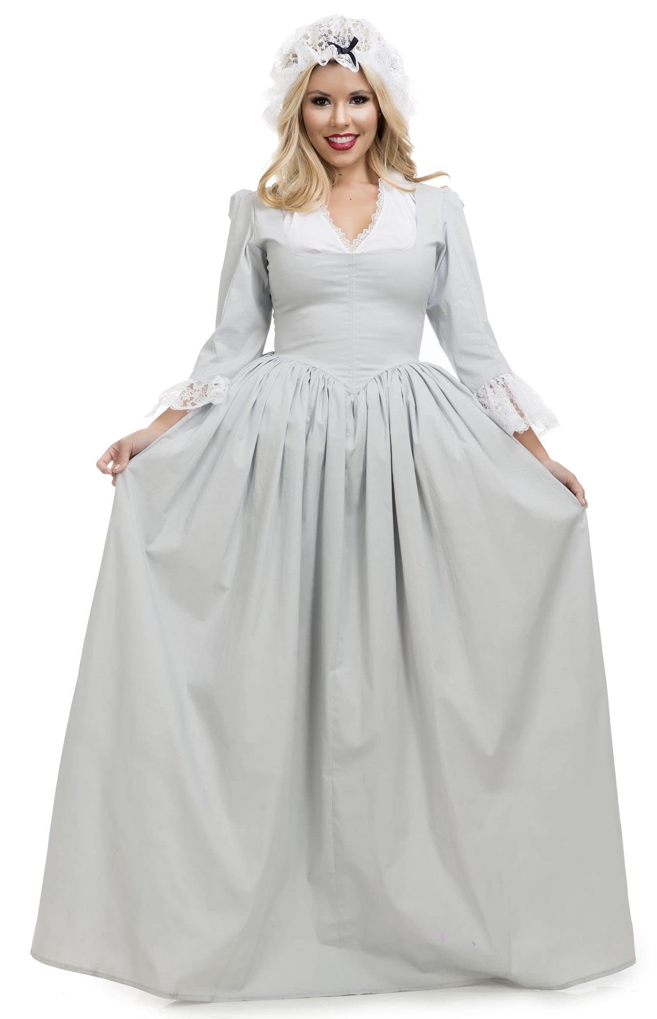 Colonial Woman Costume for Women - Historical Dress for Halloween, Cosplay & Themed Parties | Authentic 18th Century Style Outfit