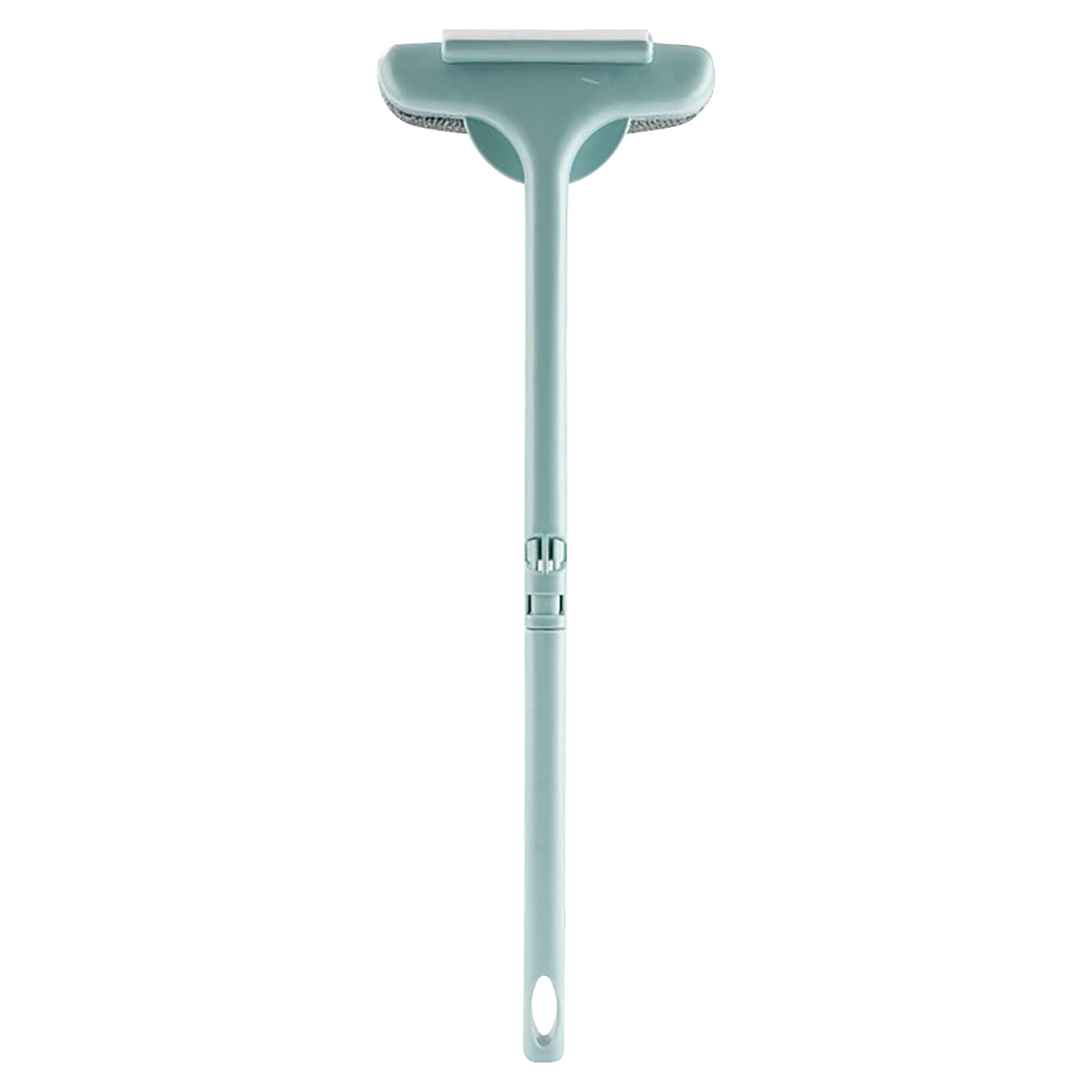 2 in 1 Multifunctional Floor & Window Scrub Brush - Detachable Glass Cleaner with Squeegee, Double Sided Wet/Dry Cleaning Tool for Car Windows, Countertops, Sofa, Bathroom & Kitchen Tiles - Blue (Perfect for Home, Office & Auto Detailing)