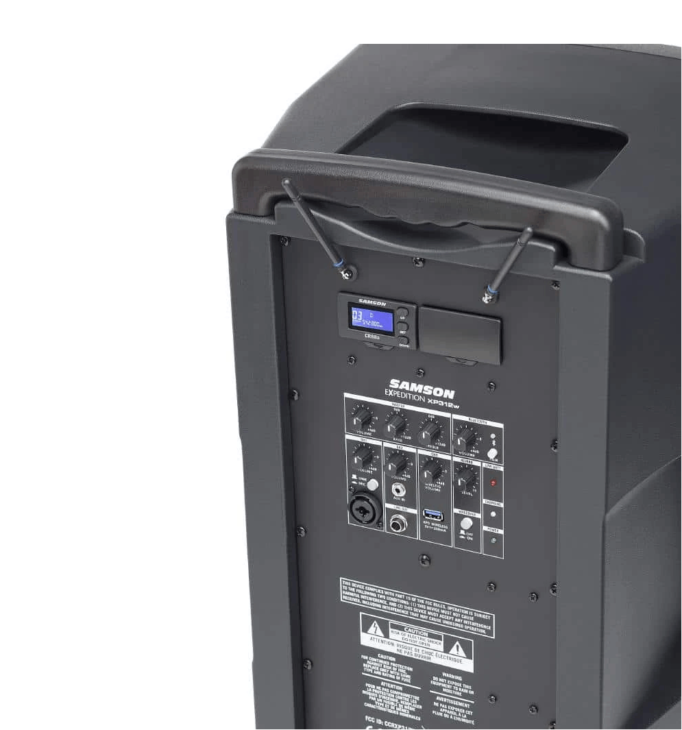 Samson Expedition XP312W Portable PA System with AH8 Splash-Resistant Headset - Perfect for Outdoor Events, Live Performances & Public Speaking