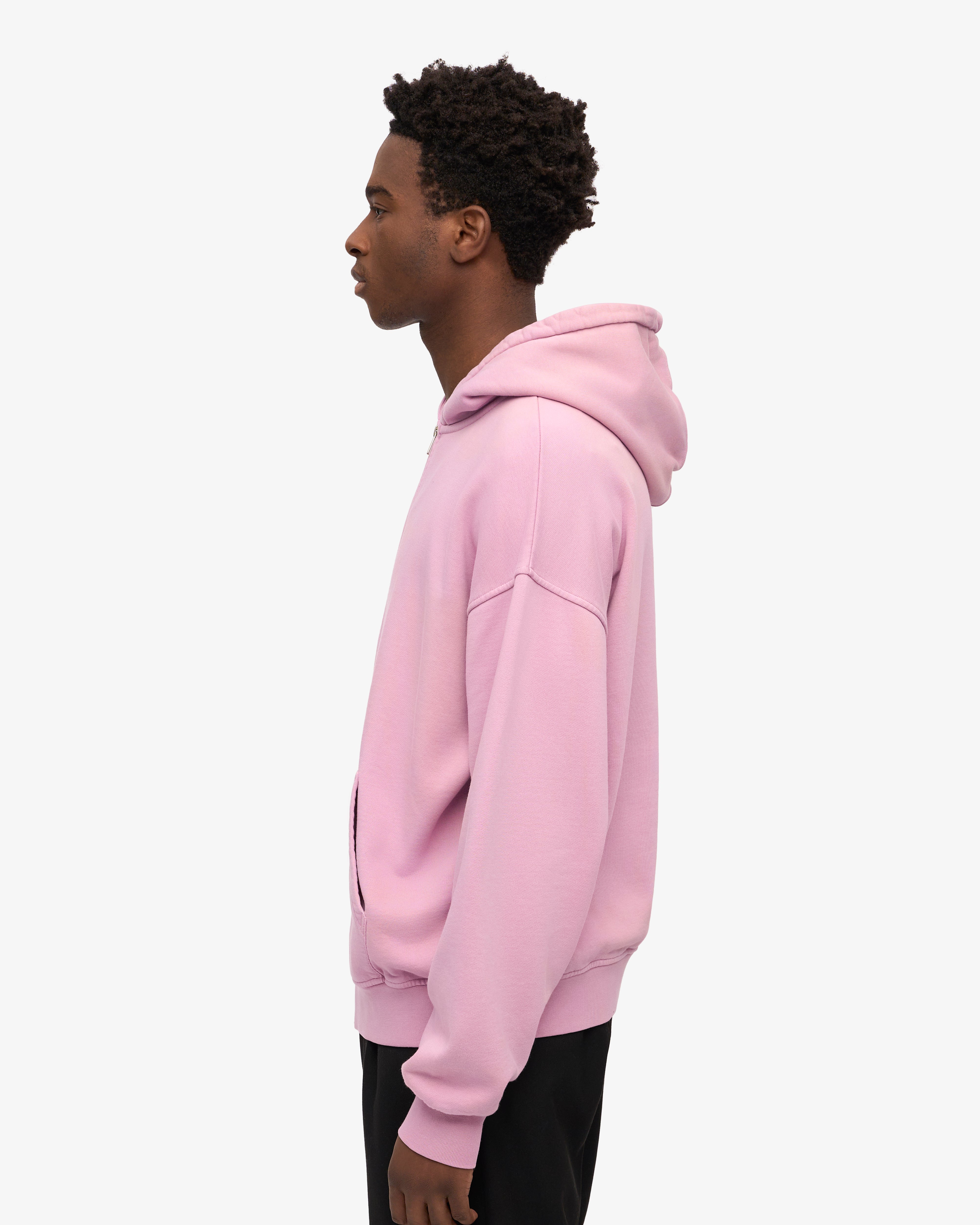 Organic Oversized Zip Hoodie - Cherry Blossom Print - Soft Cotton Pullover for Women - Perfect for Casual Wear, Loungewear & Outdoor Activities
