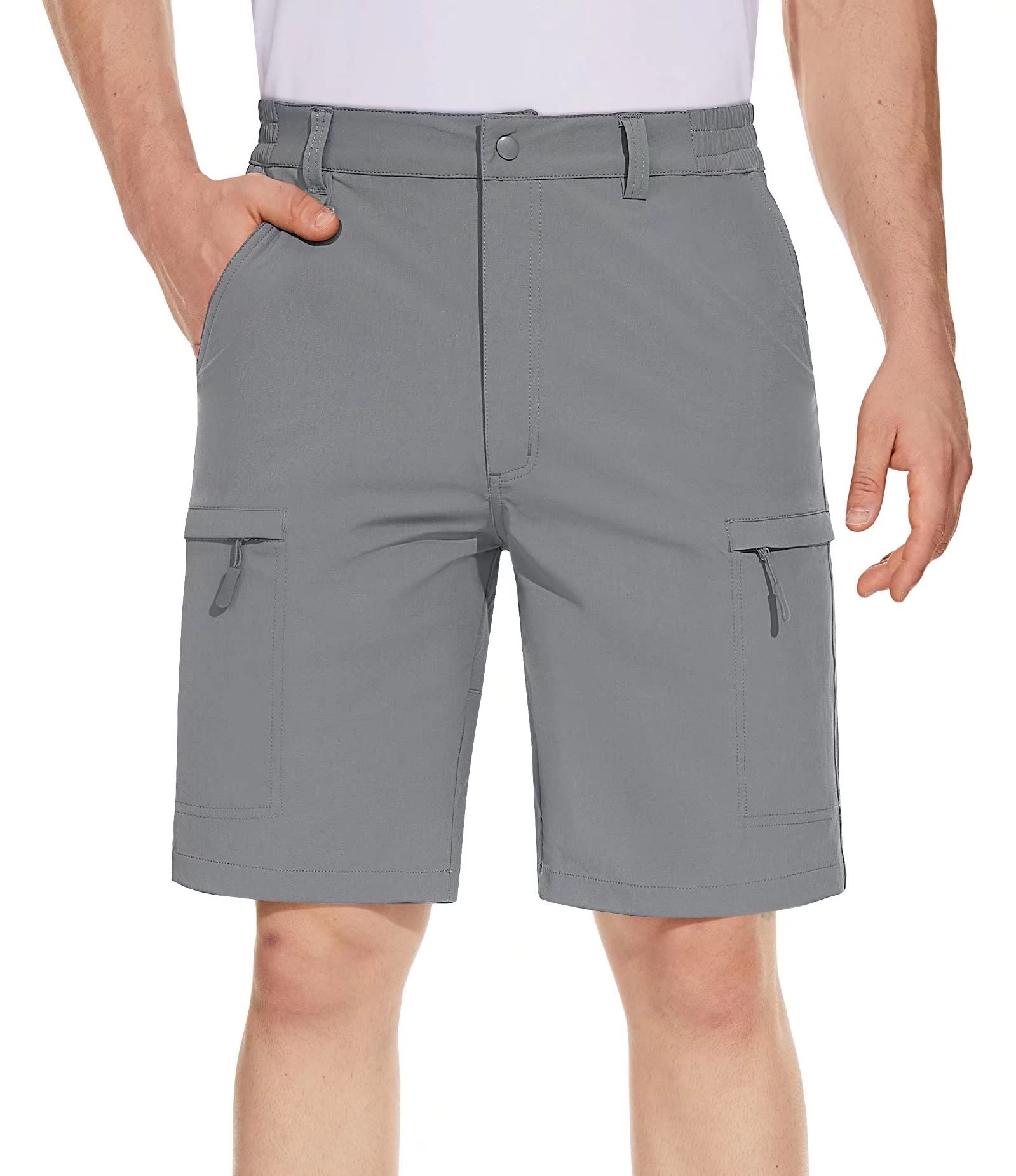 BIYLACLESEN Men's Quick Dry Stretch Cargo Hiking Shorts - Lightweight Outdoor Shorts with 5 Pockets for Golf, Fishing, Camping & Travel - Perfect for Adventure & Active Lifestyle