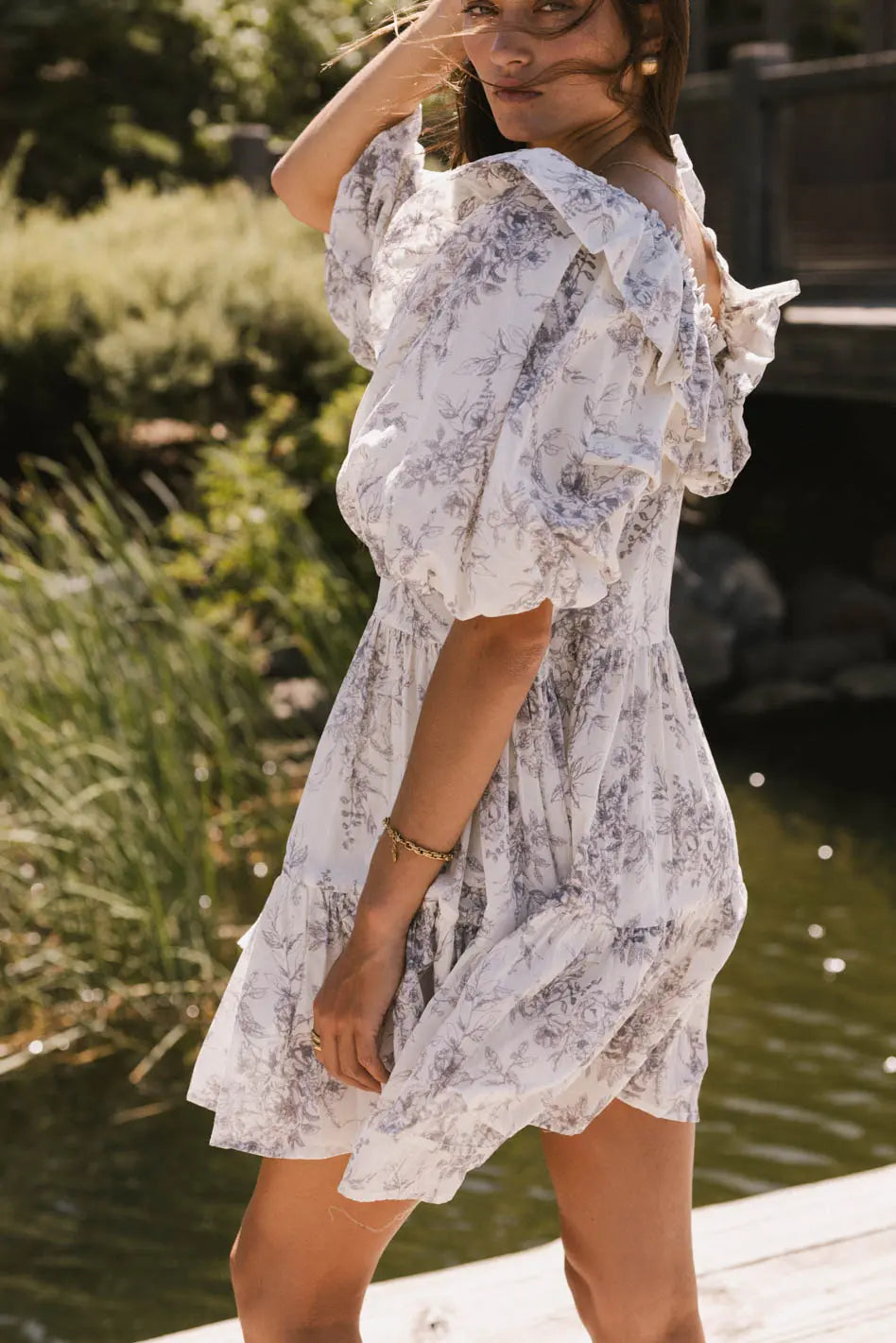 Bailey Floral Babydoll Dress - Women's Lace Mini Dress for Summer, Date Night & Beach Vacation | Final Sale