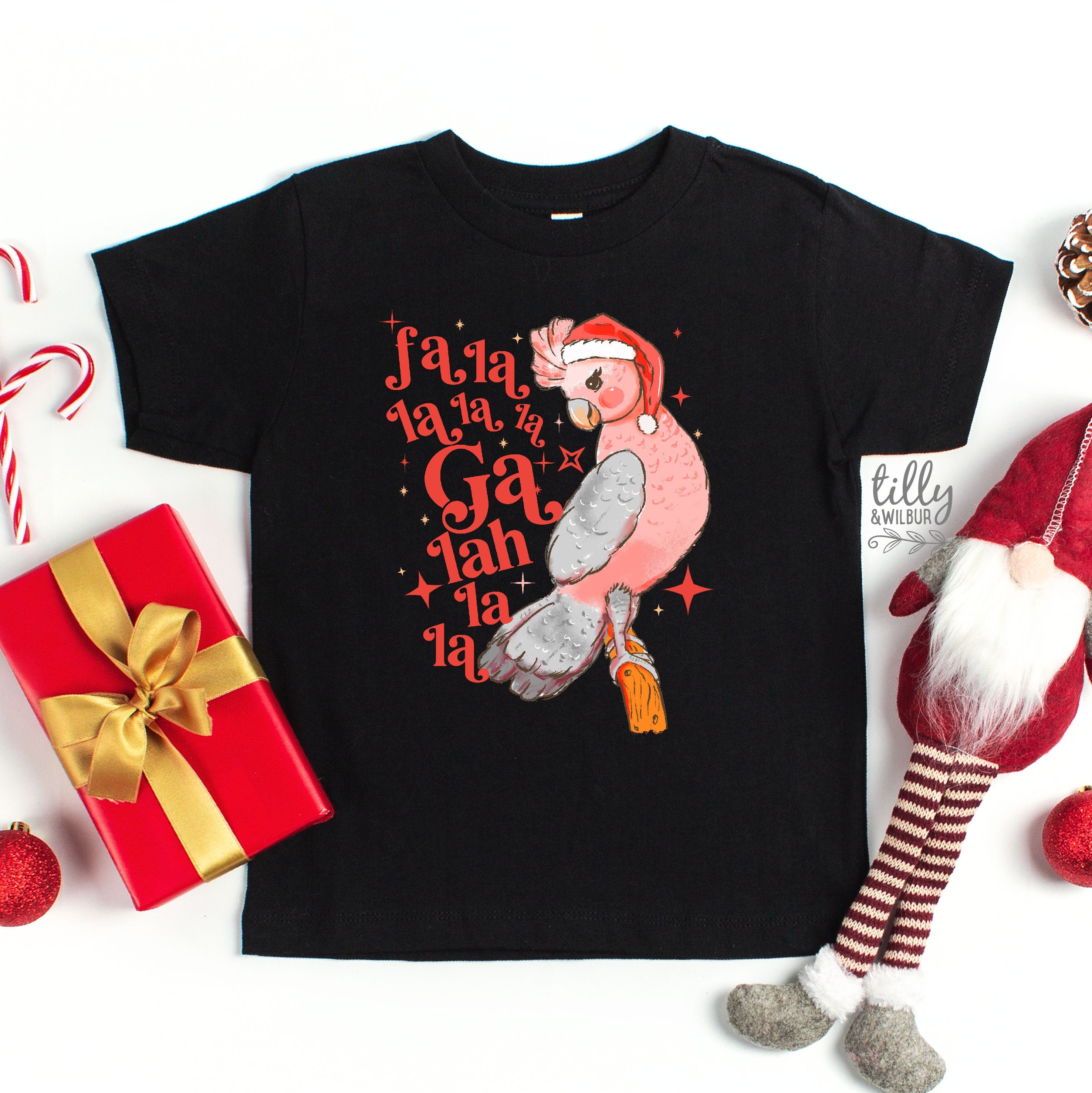 Fa La La La Galah Christmas T-Shirt - Festive Holiday Tee with Multiple Color Options | Perfect for Christmas Parties, Family Gatherings & Ugly Sweater Contests