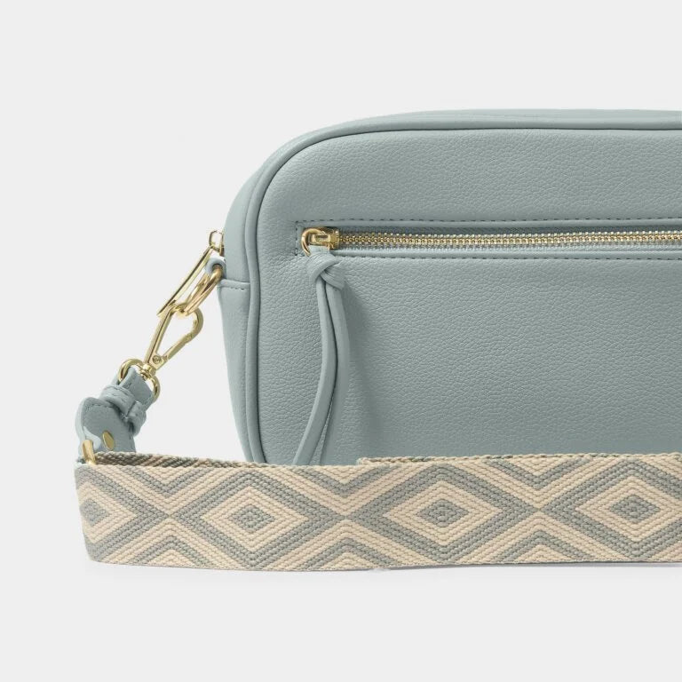 Katie Loxton Hallie Crossbody Bag - Duck Egg Blue | Stylish & Lightweight Women's Shoulder Purse for Everyday Use, Travel & Shopping