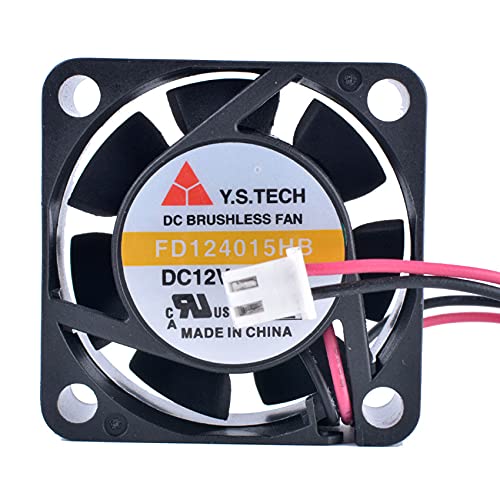 12V 0.16A 40x40x15mm Cooling Fan - 2-Wire DC Brushless Fan for PC, Electronics, and Small Appliances - Quiet & Efficient Cooling Solution for Computers, Servers, and Home Devices