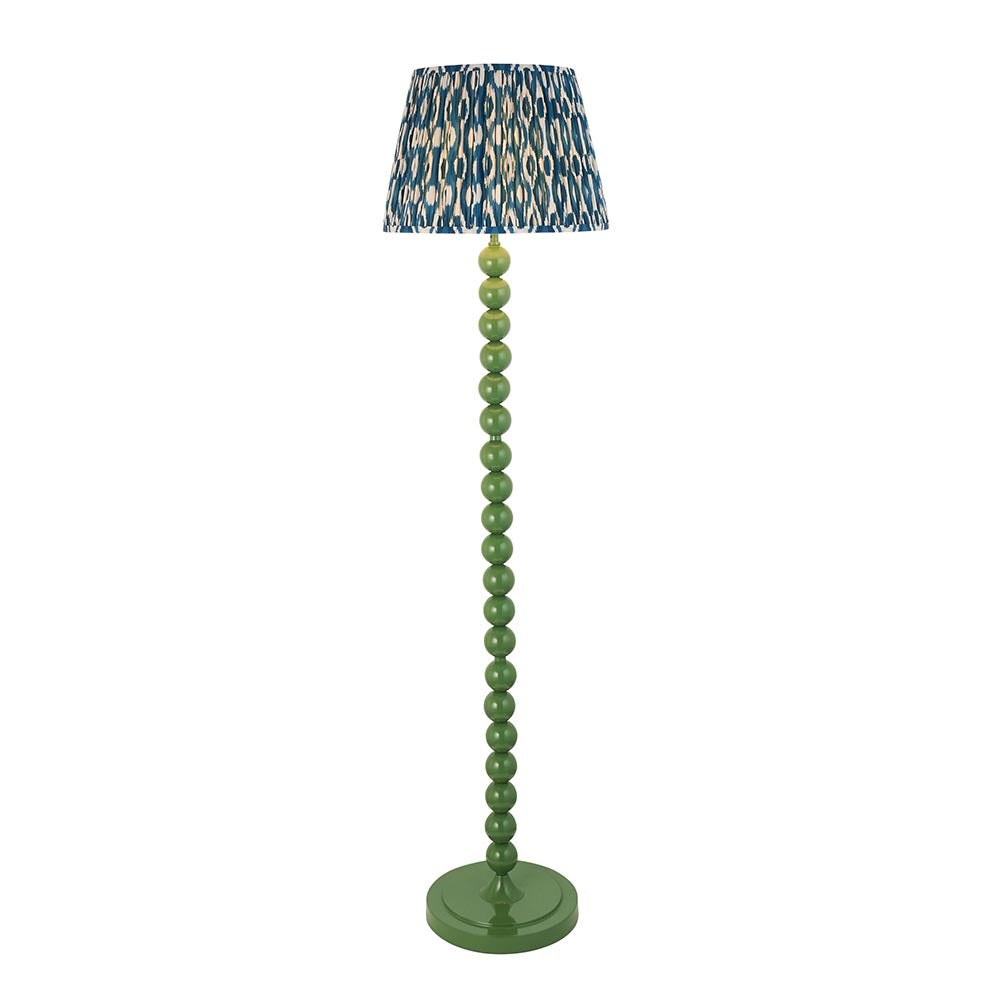 Auralis Ikat Floor Lamp with E27 Socket - Modern Handwoven Design for Living Room, Bedroom & Office Lighting