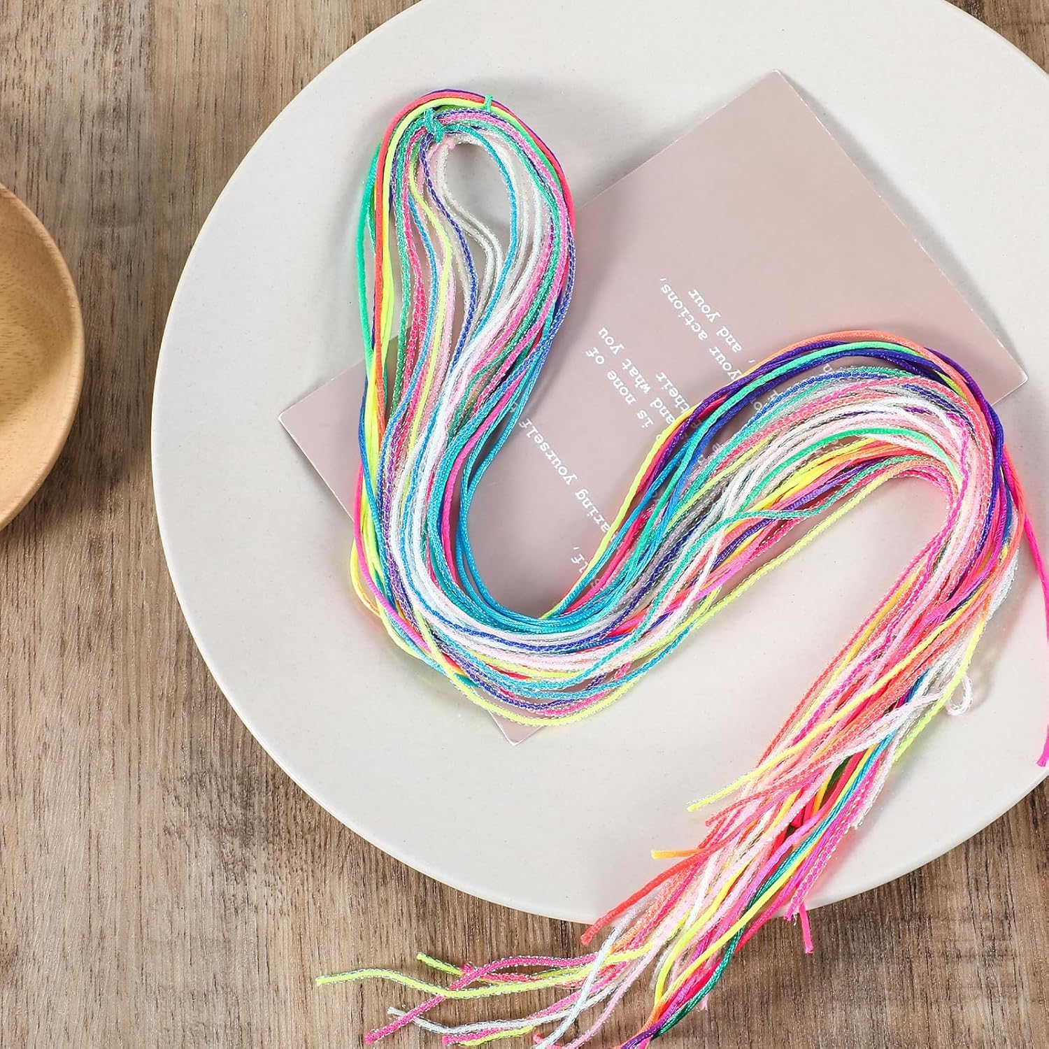 ZUGAD Rainbow Braiding Hair Ties - 22 Pack Colorful Hair Wrap Strings for Braids, Gradient Hair Rope Bands, Girls Hair Styling Accessories | Perfect for School, Parties & Everyday Hairstyles