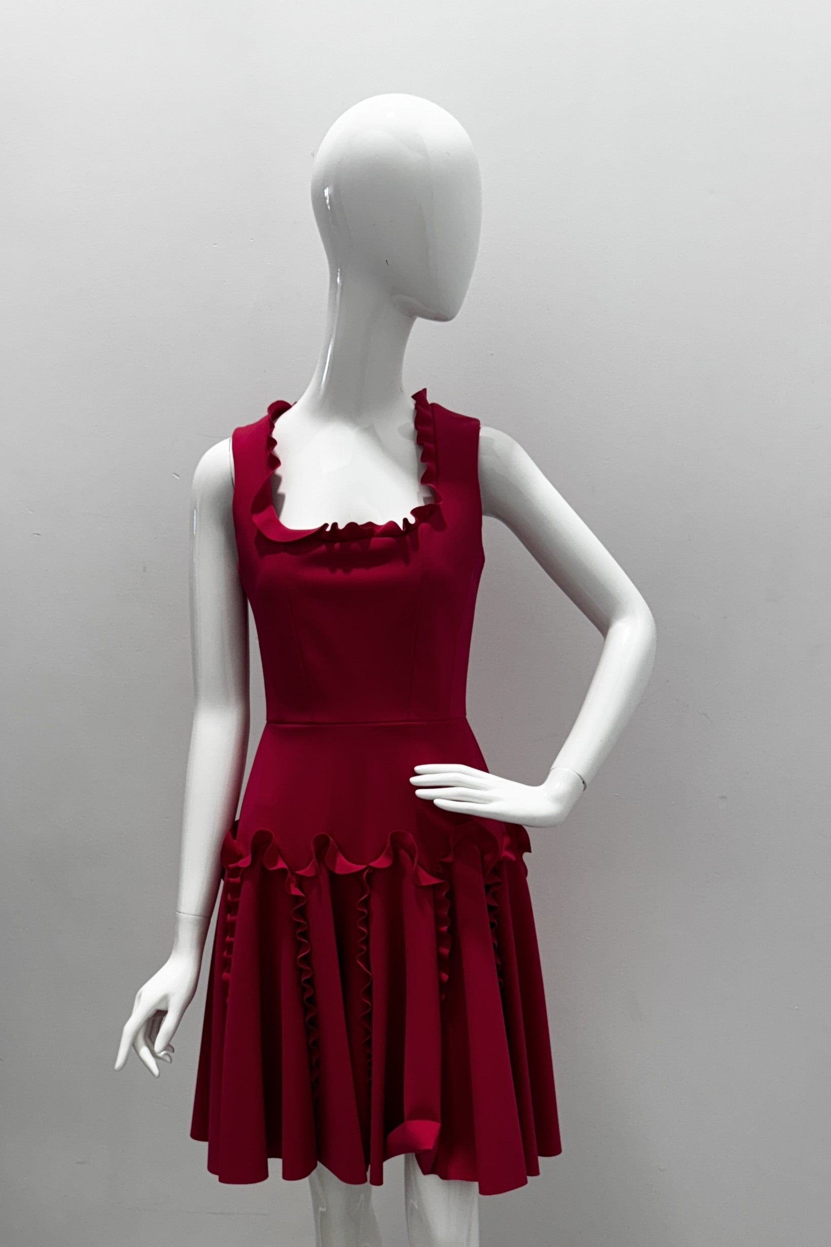 Greta Constantine Arice Scoop Neck Spiral Trim A Line Dress - Elegant Women's Party Cocktail Dress for Evening Events & Special Occasions