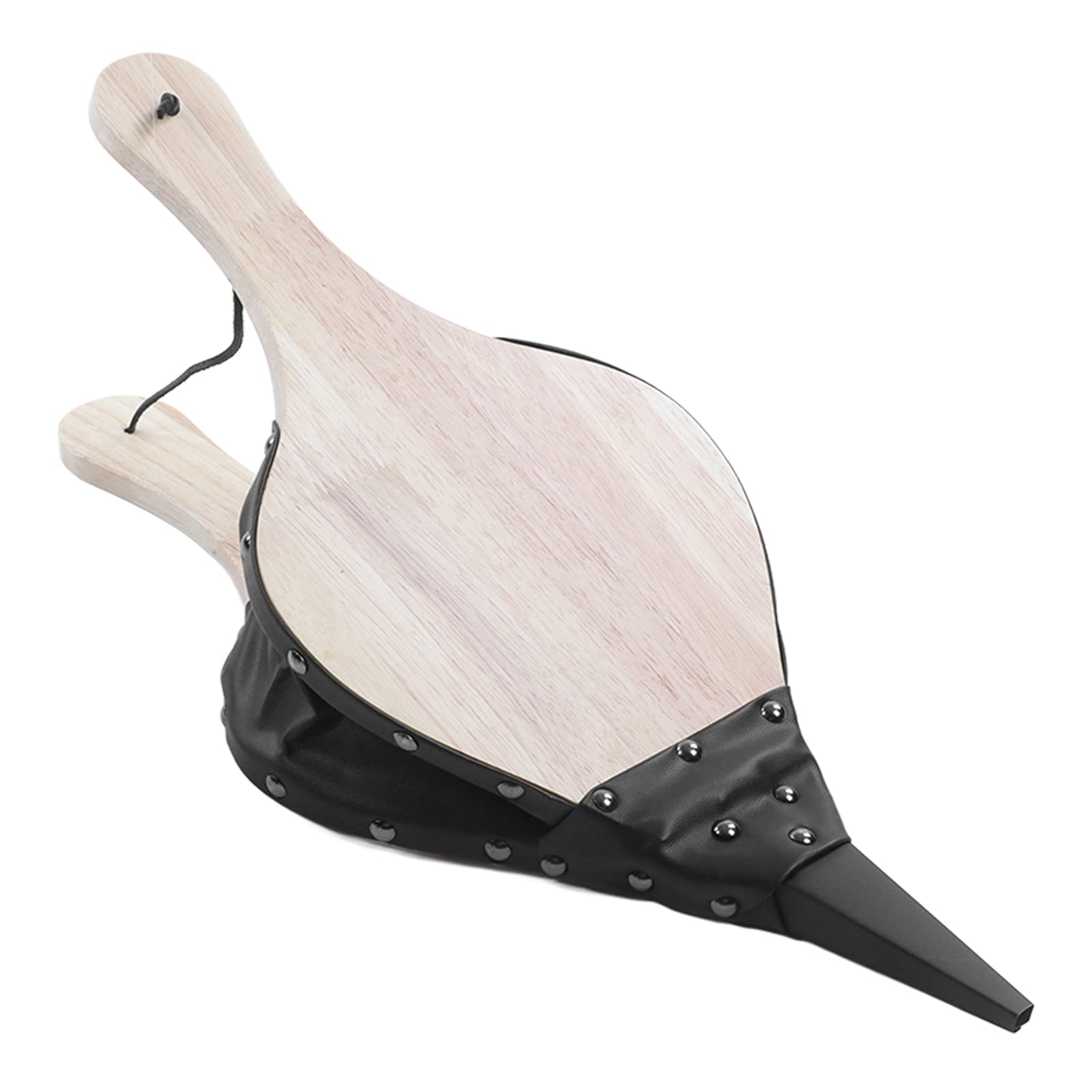 **Fdit Fireplace Bellow - Handheld Manual Solid Wood & Leather Bellows for BBQ, Camping, Fireplace & Fire Pit - Perfect for Outdoor Grilling, Fire Starting & Campfire Fun**