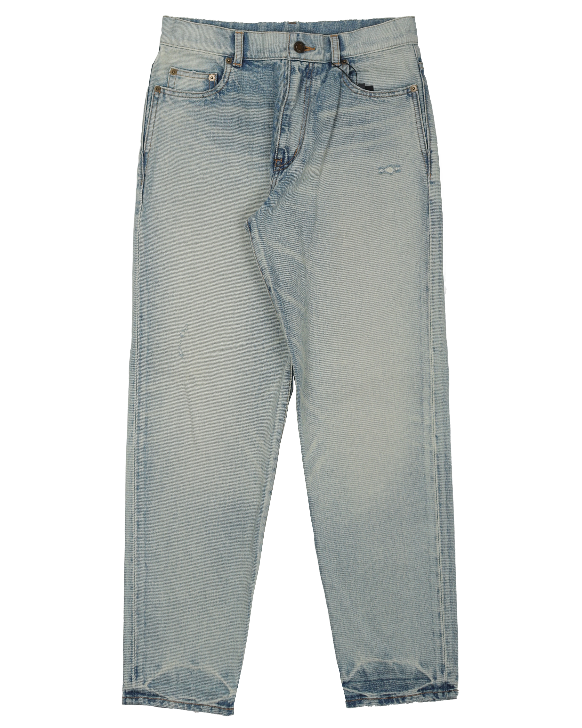 Saint Laurent Carrot Jeans for Women - High Waist Slim Fit Stretch Denim Pants (Perfect for Casual Wear, Night Out & Office Style)