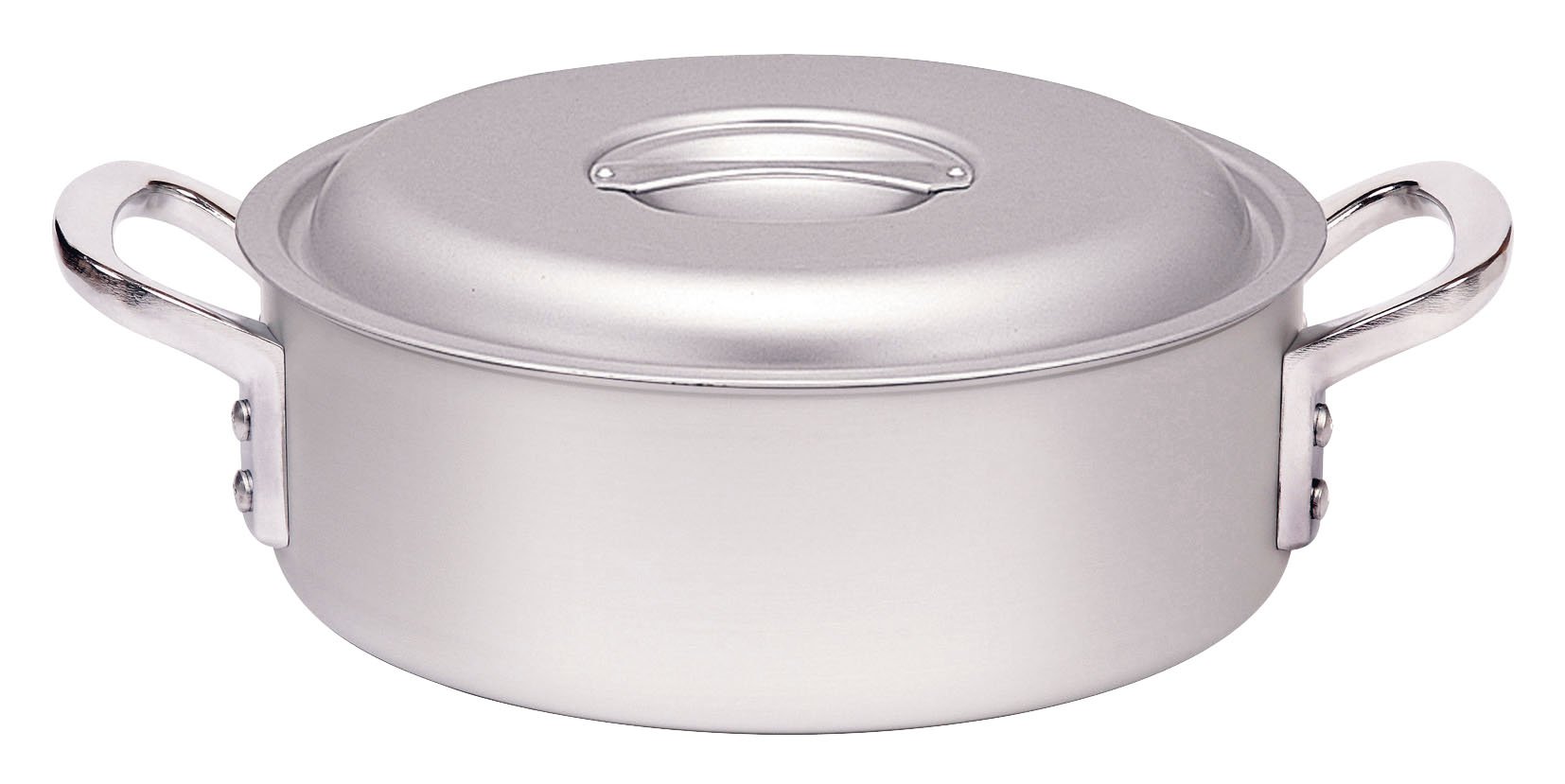 Endoshoji ASTM901 TKG 9.4-Inch (24 cm) Commercial Aluminum Pot with Outer Ring - Induction Compatible for Professional Kitchens & Restaurants - Perfect for Boiling, Frying & Cooking Large Batches
