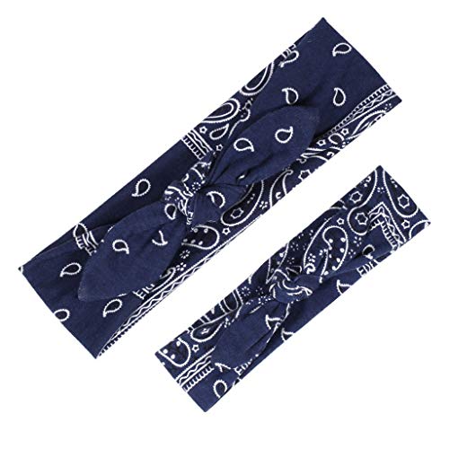 Sport Quick Dry Sweat Knot Headbands - Criss Cross Head Wrap Hair Band for Women & Men (2 Pack) - Yoga, Running, Workout, Tennis Accessories