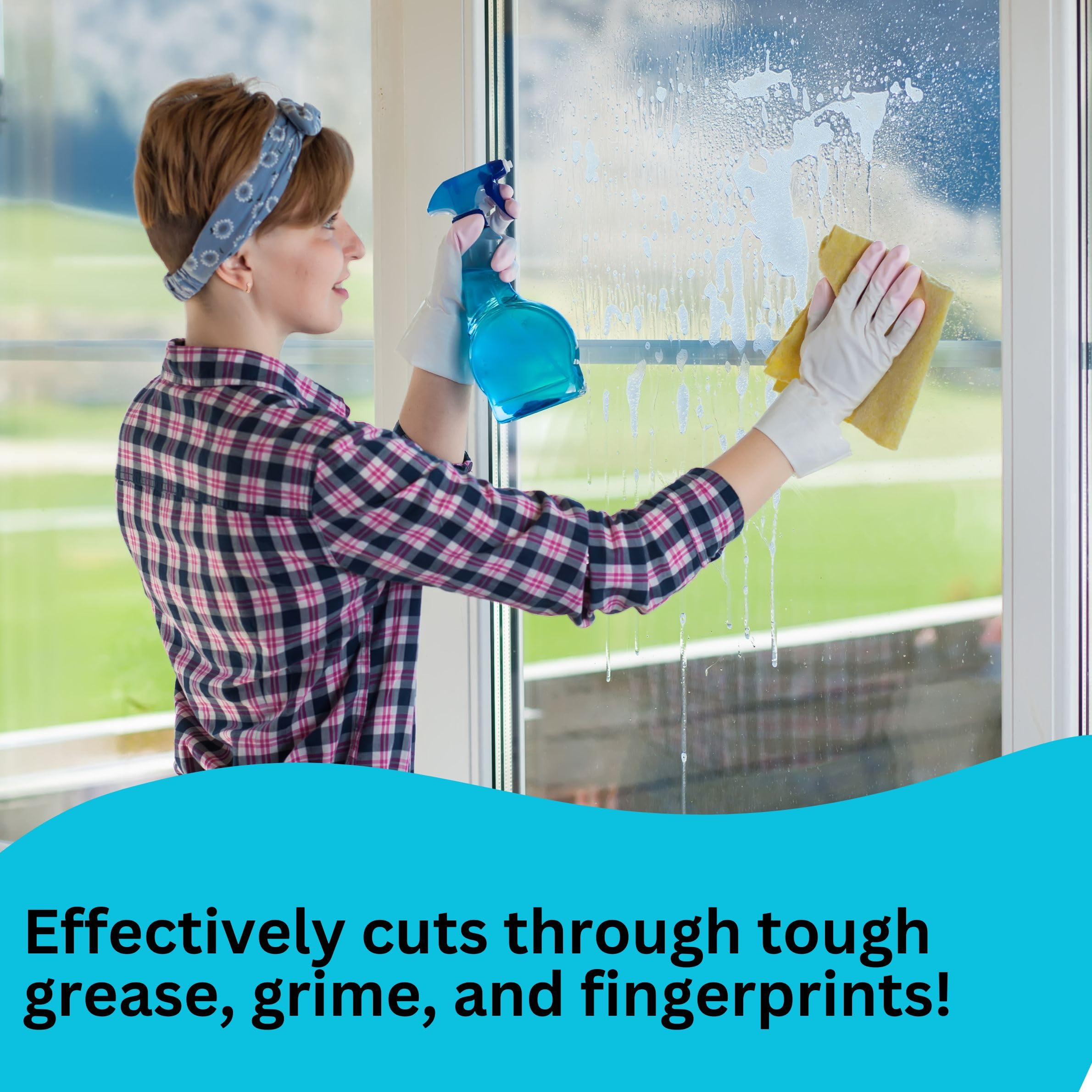 Presto! Professional Glass & Household Cleaner - 10 Litre Multipurpose Cleaner for Windows, Cars, Kitchen Pantry, Tables & Home Surfaces | Streak-Free Shine | Safe for Glass & Household Use
