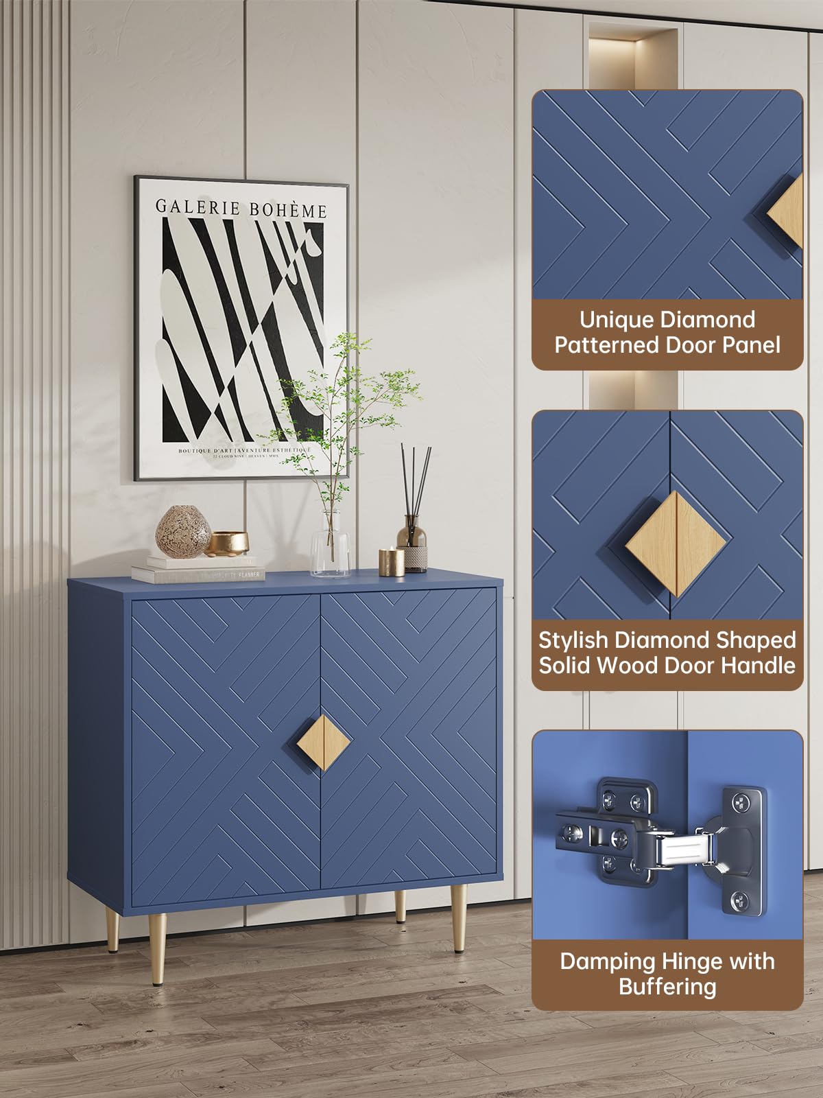 Modern Sideboard Buffet Cabinet 31.5