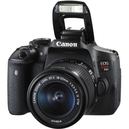 Canon EOS Rebel T6i/800D DSLR Camera with 18-55mm Lens Kit - Professional Photography for Beginners, Travel & Family Portraits