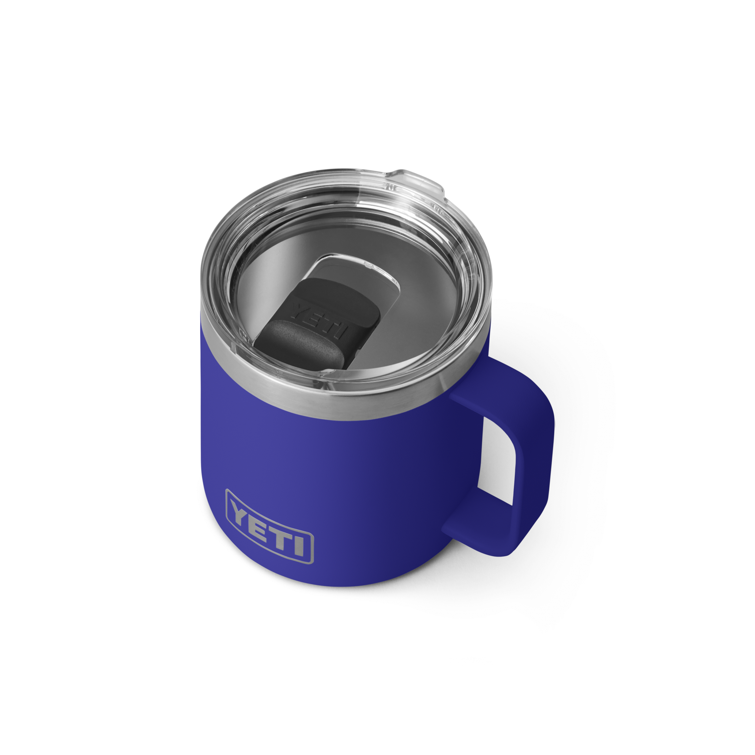 Yeti Rambler 14 oz Stainless Steel Insulated Mug - Leakproof Travel Coffee Cup for Hot & Cold Drinks | Perfect for Camping, Office, Commuting | Offshore Blue