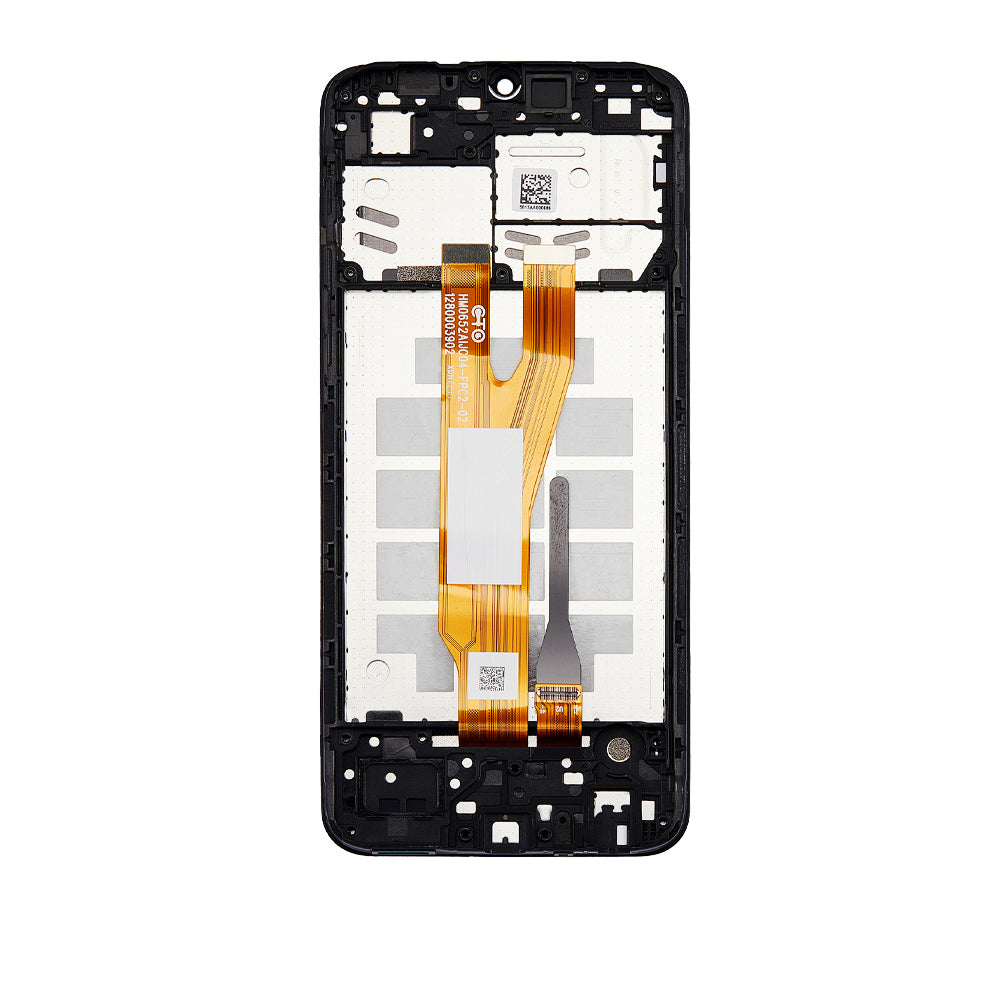 Refurbished Samsung Galaxy A03 Core (A032 / 2021) LCD Screen Assembly with Frame - Black Replacement Part | Perfect for DIY Phone Repairs & Screen Damage Fixes