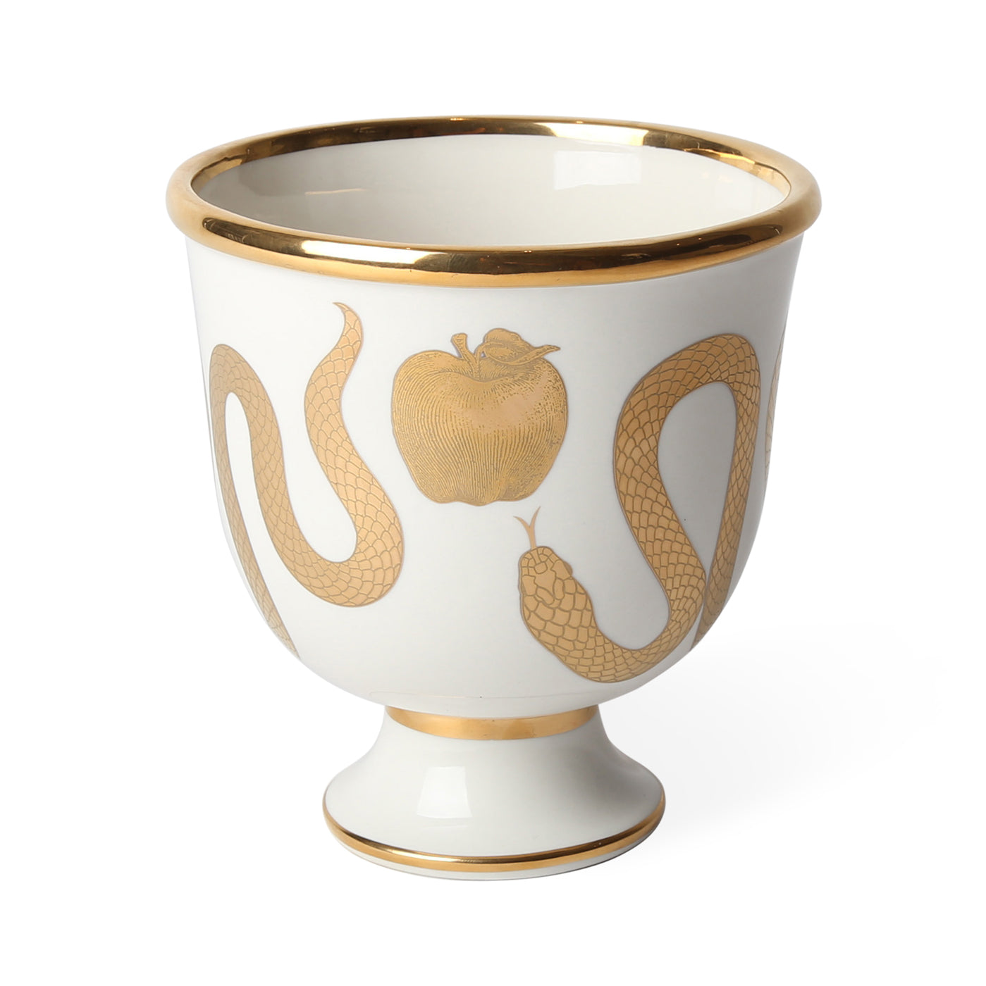Botanist Snake & Apple Bowl - Handmade Ceramic Fruit Bowl for Home Decor, Kitchen & Dining - Perfect for Displaying Fruits, Snacks & Centerpieces