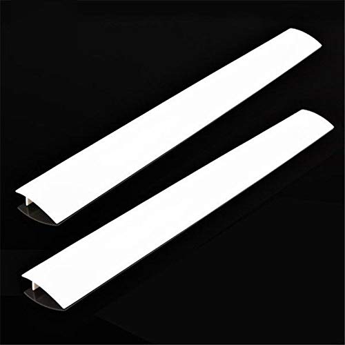 2-Pack Heat Resistant Stove Counter Gap Cover - Withstands Up to 445°F, White - Perfect for Kitchen Safety & Preventing Food Debris